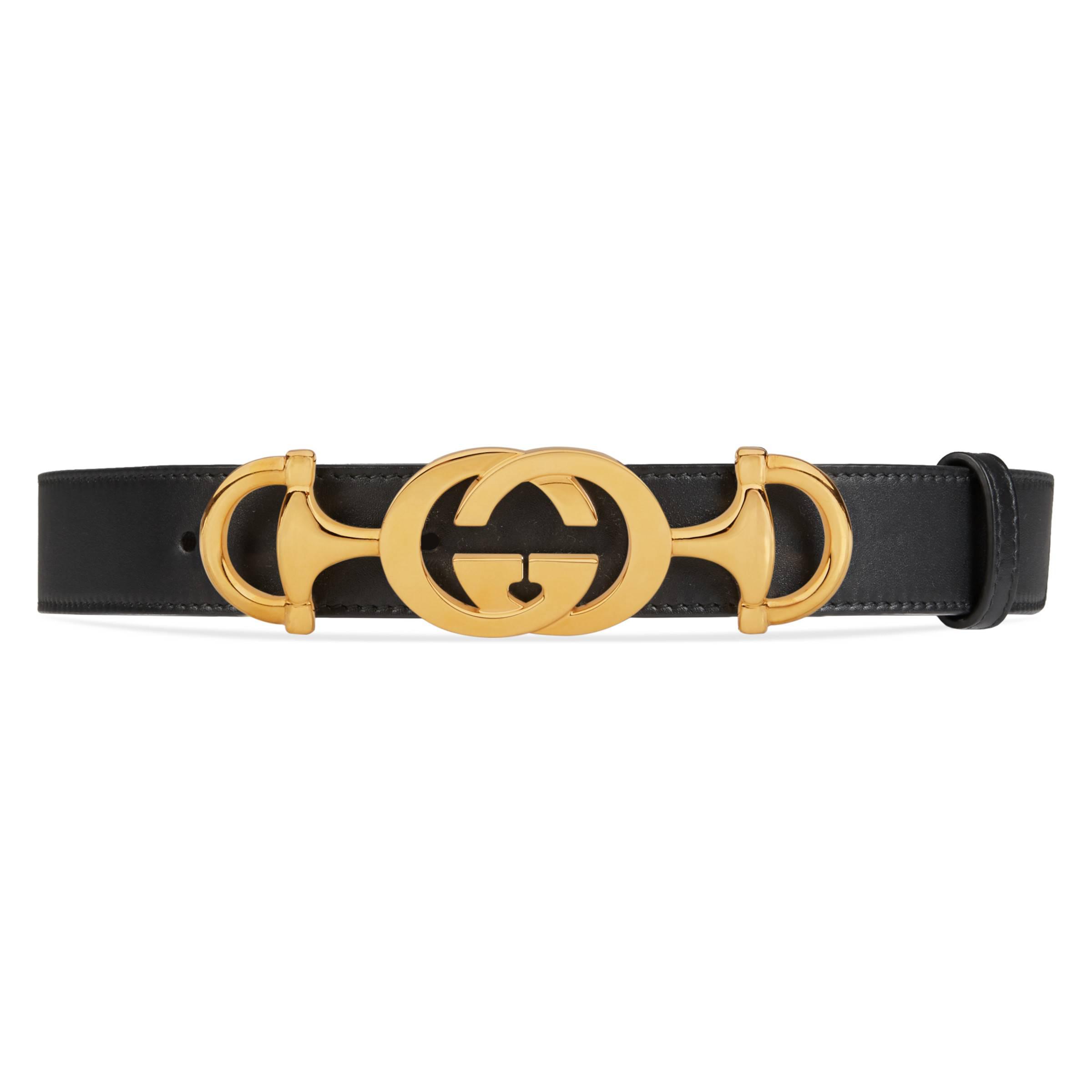 Gucci Leather GG Horsebit Belt - Size 30 / 75 (SHF-23498) – LuxeDH