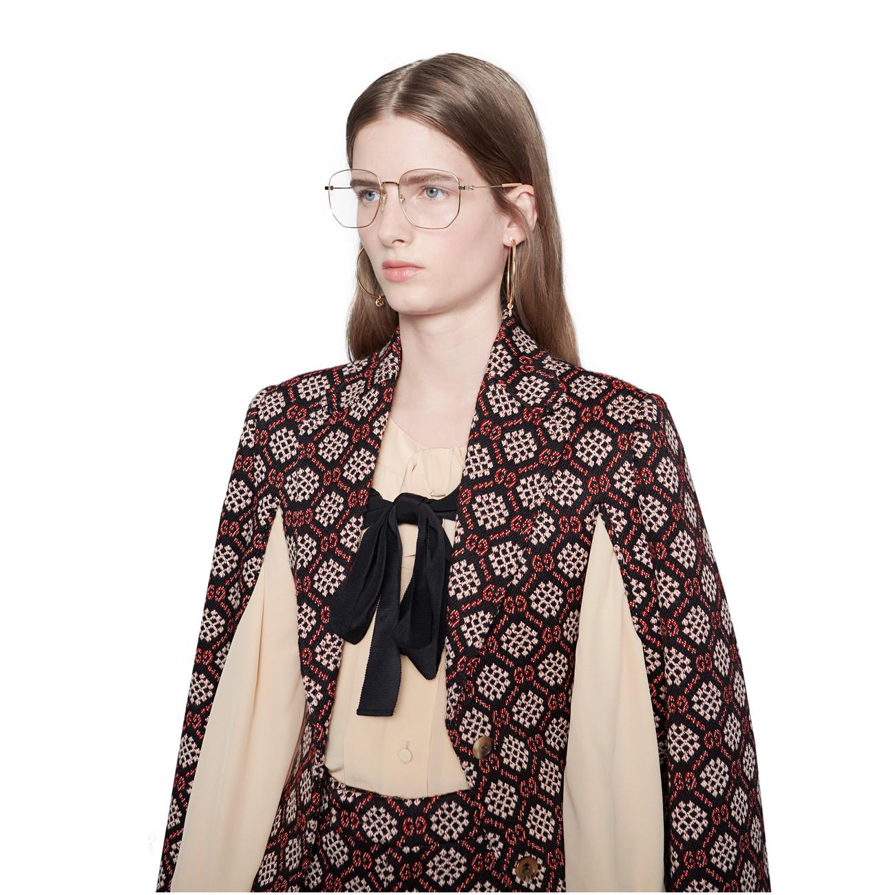 gucci gg diamond wool coat