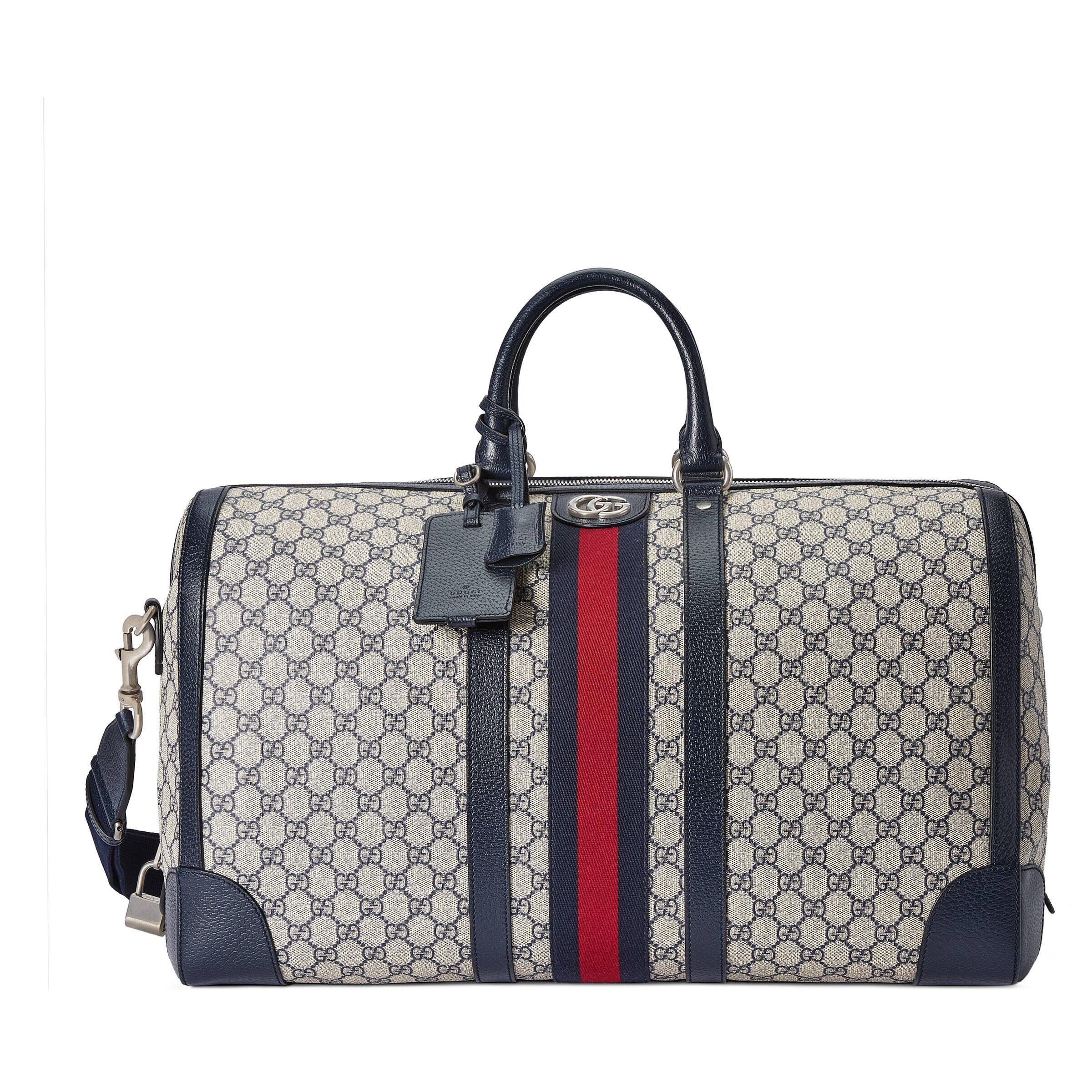 Gucci Savoy Large Duffle Bag in Black for Men | Lyst