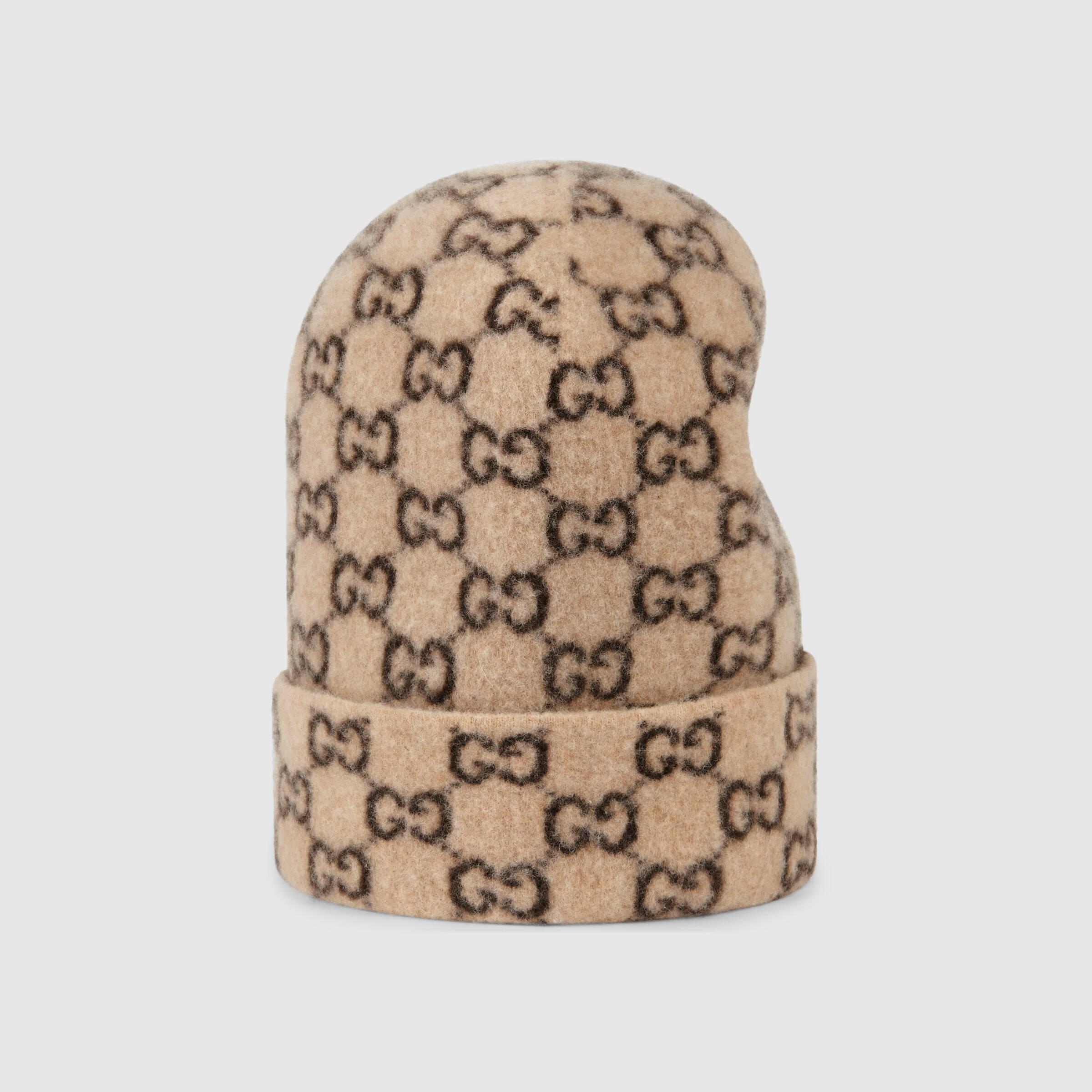 Gucci Mütze aus Wolle mit GG Motiv in Natur | Lyst CH