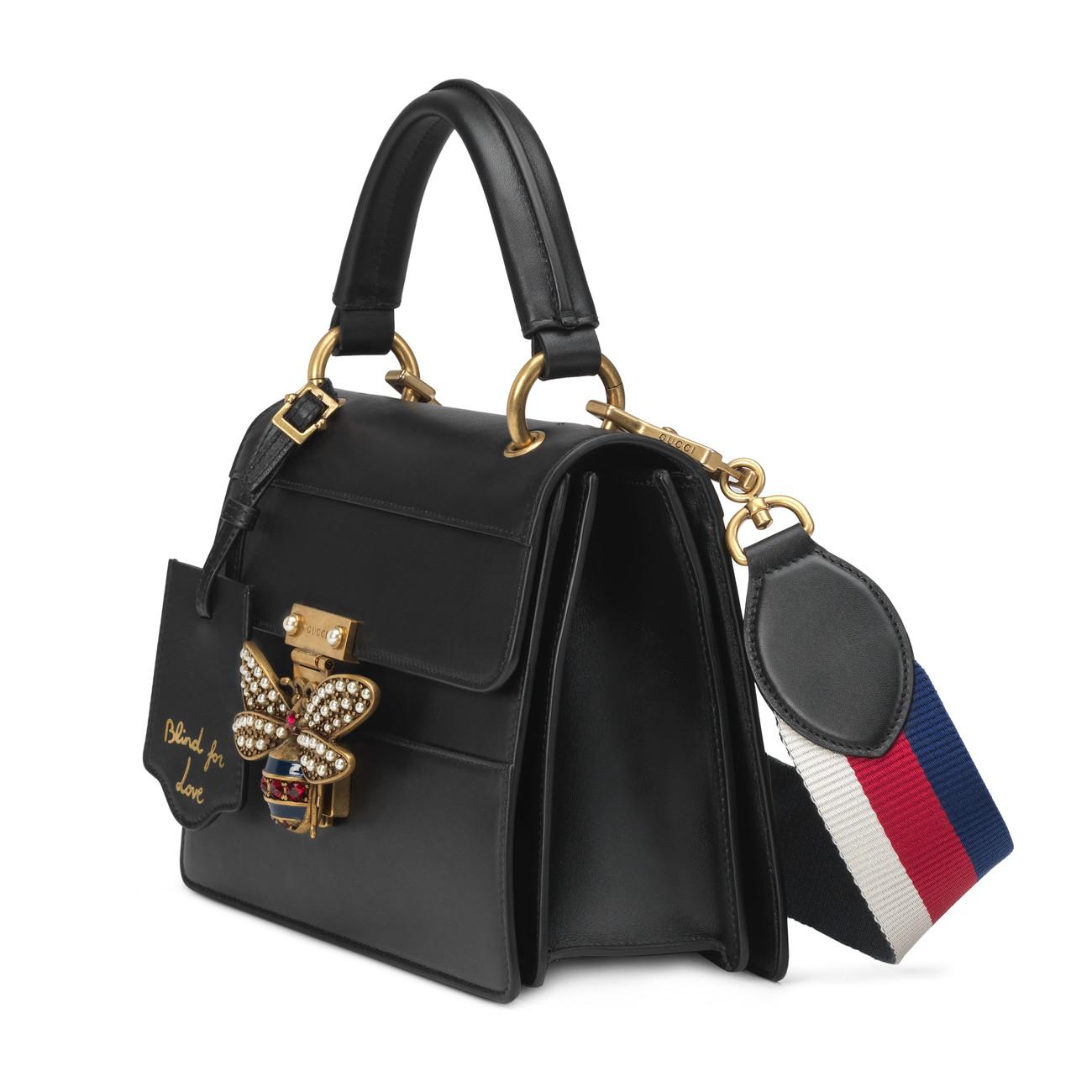 Gucci Queen Margaret Small Top Handle Bag in Black | Lyst