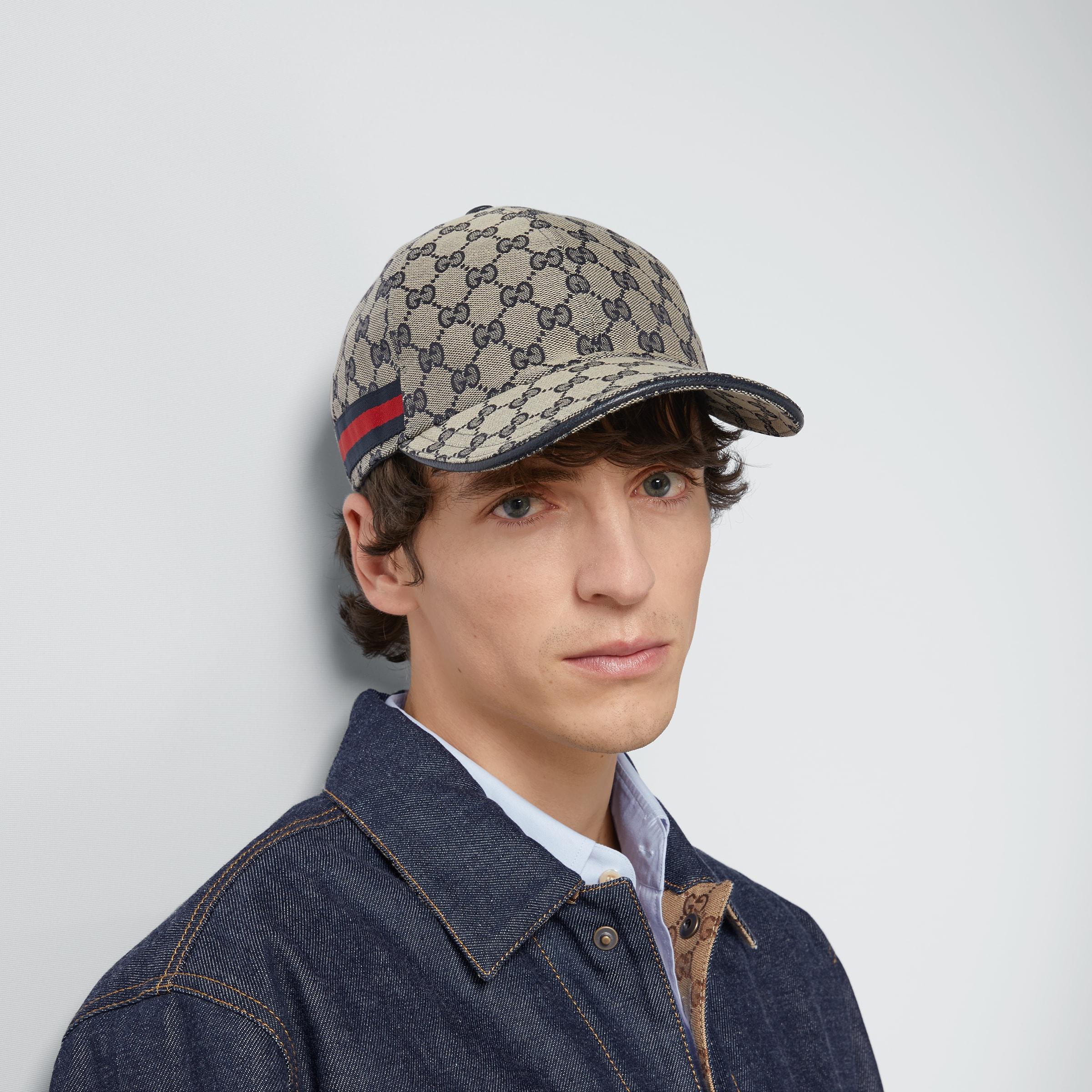 Gucci Original GG Canvas Baseball Hat With Web in Blue for Men | Lyst UK