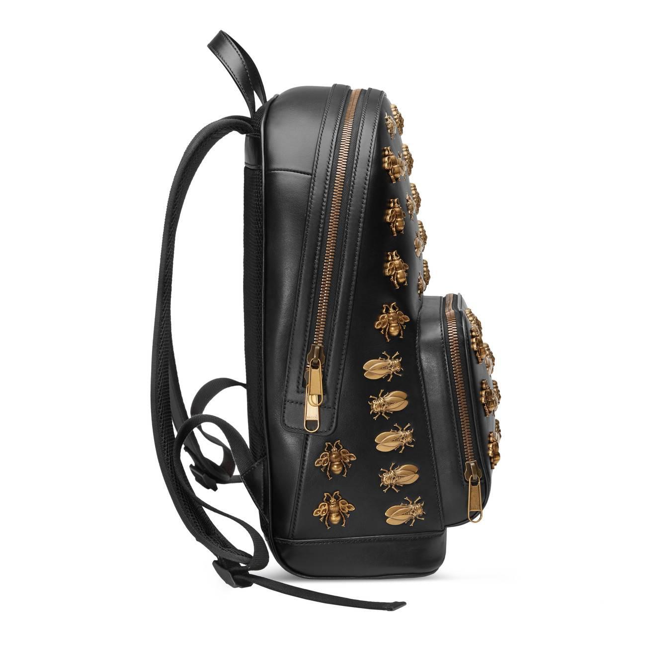 gucci animal studs backpack