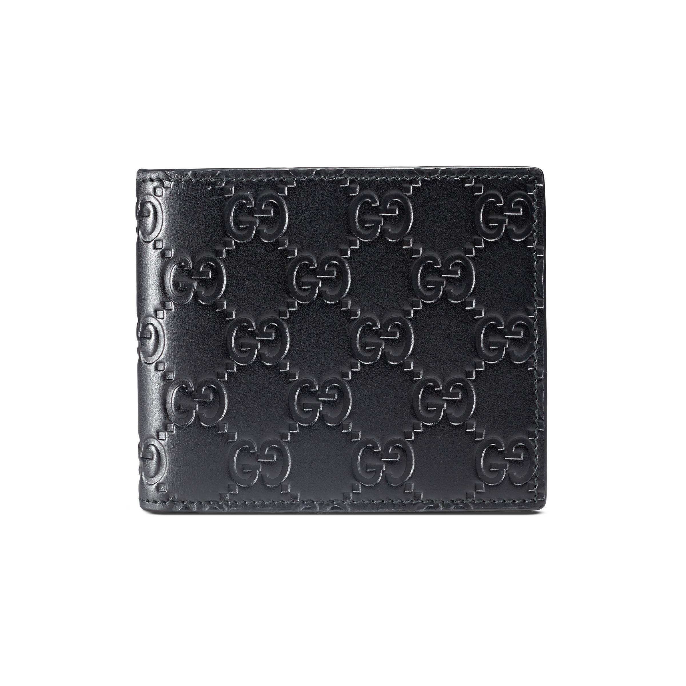 Gucci Leather Signature Wallet in Black for Men - Save 36% - Lyst