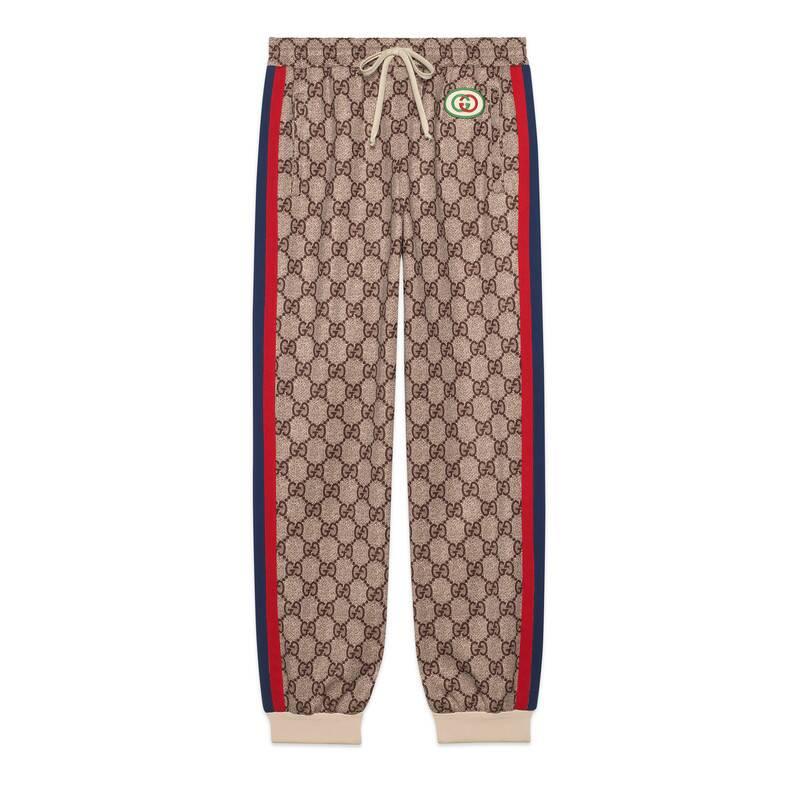 gucci gg canvas jogging pant