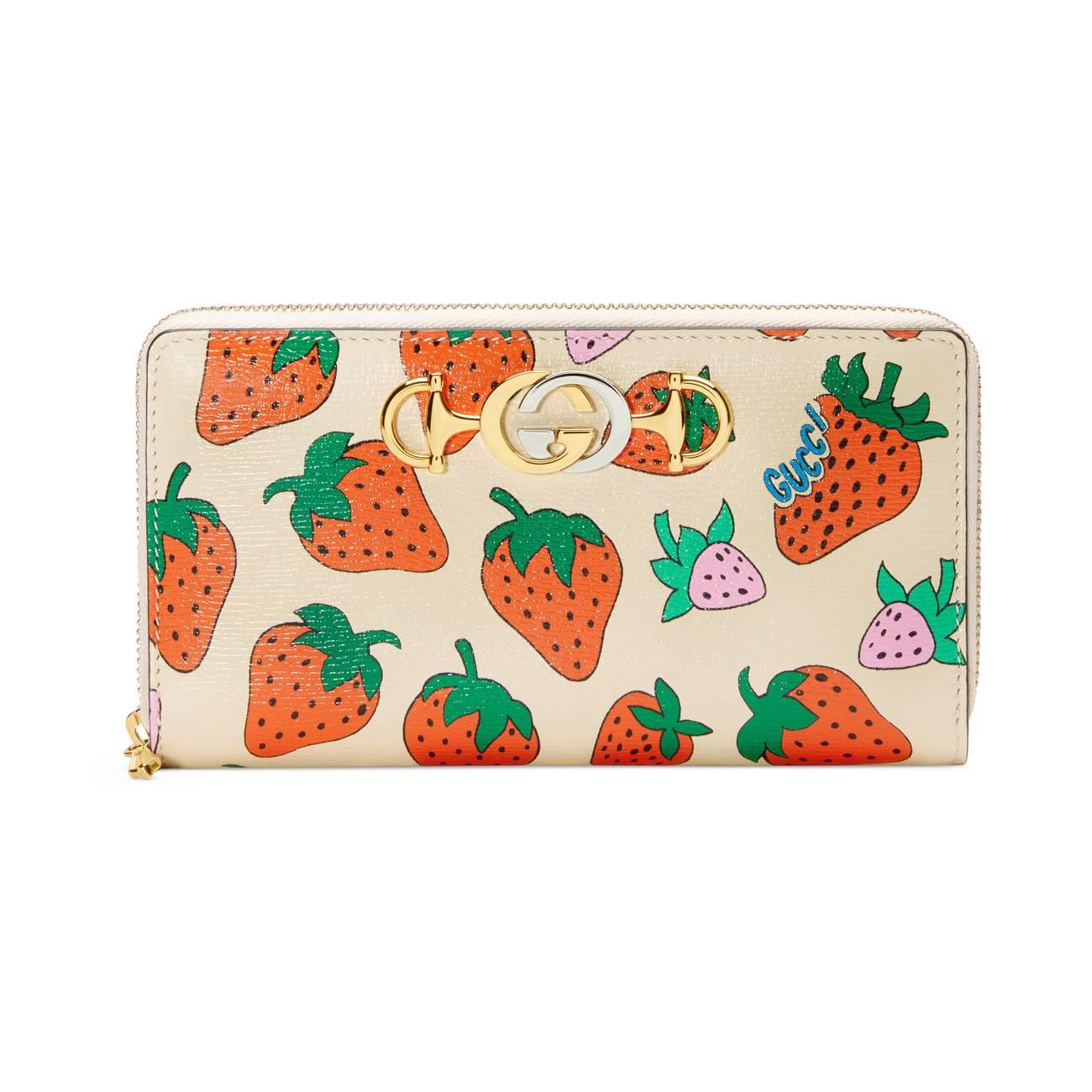 gucci wallet strawberry