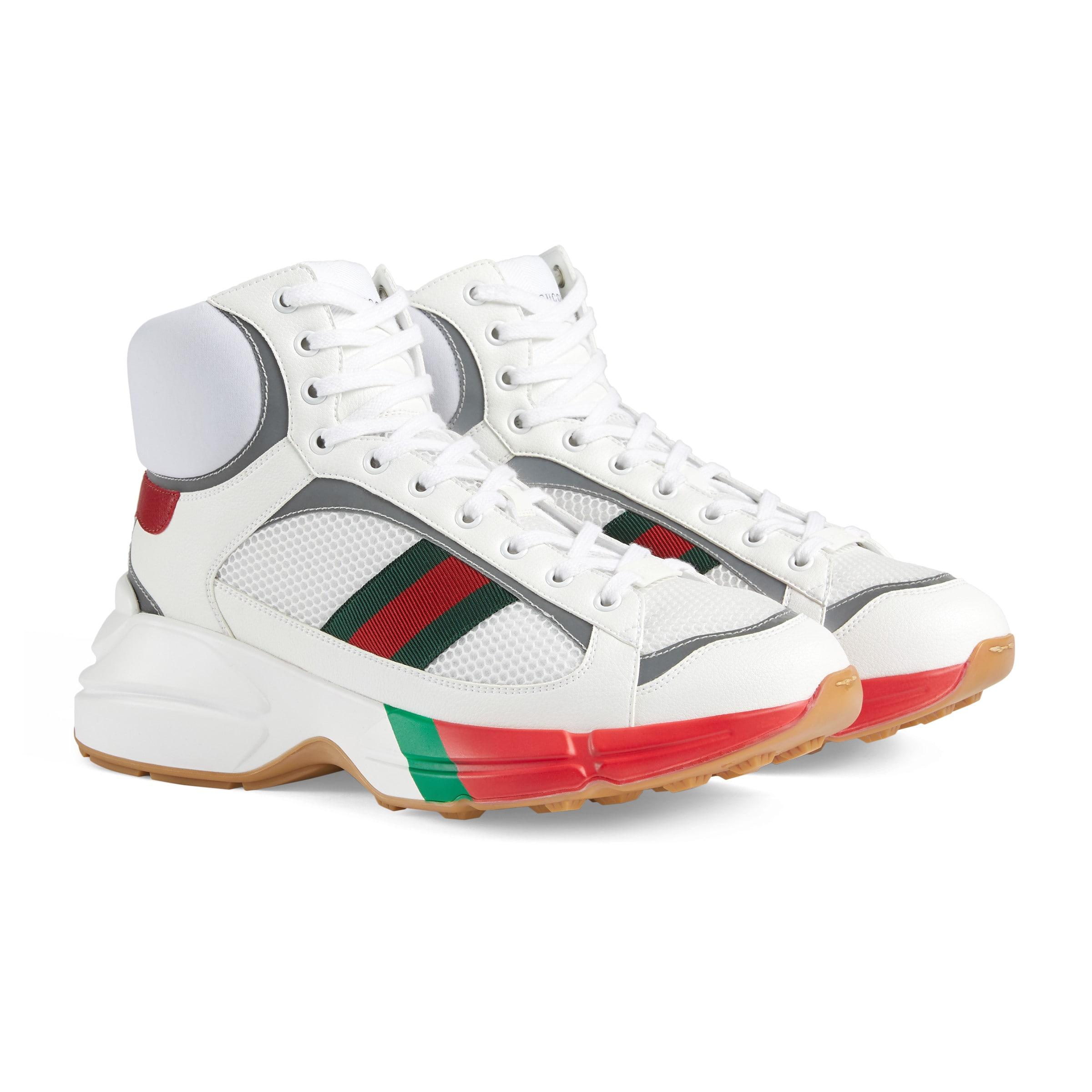 Gucci Rhyton High-top Sneaker in White for Men | Lyst
