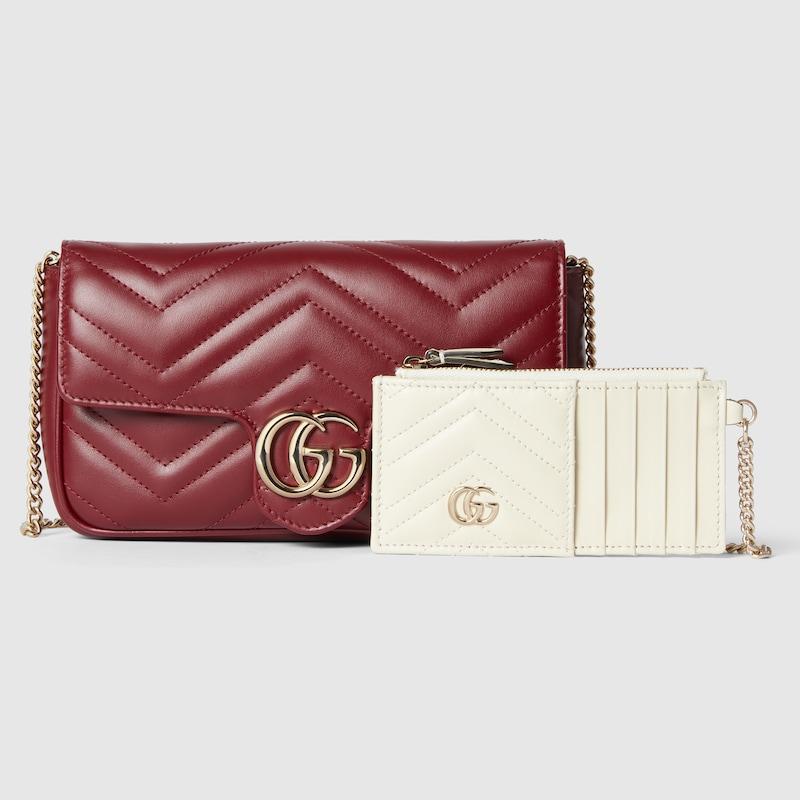 Gucci Gg Marmont Small Shoulder Bag in Red Lyst UK