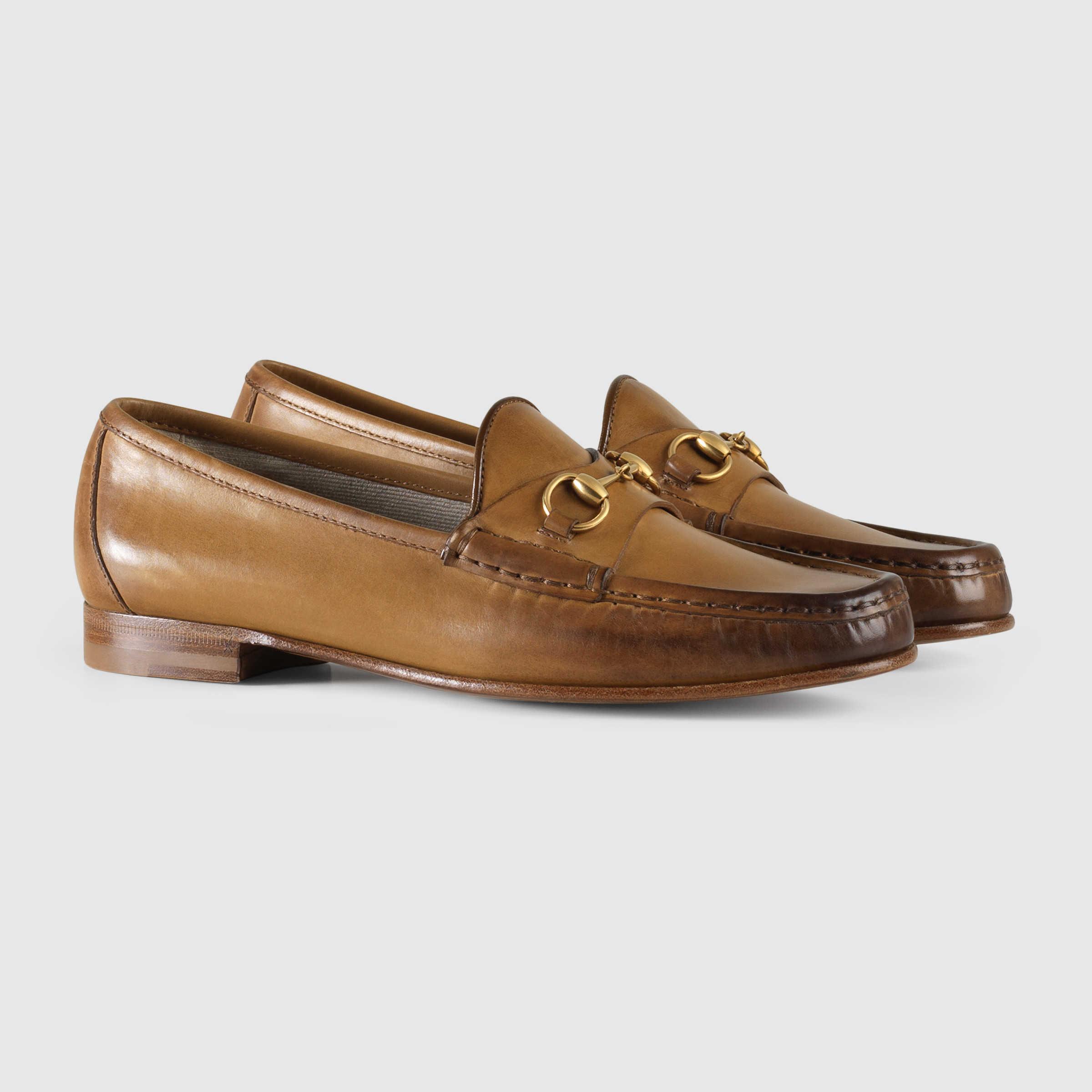 Gucci 1953 Horsebit Loafer In Leather in Brown | Lyst