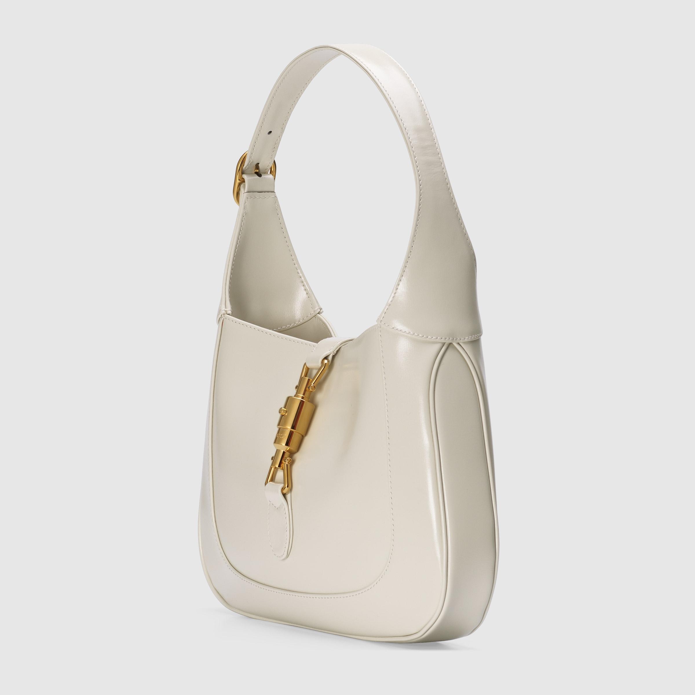 GUCCI Jackie 1961 small webbing-trimmed coated-canvas and leather shoulder  bag in 2023