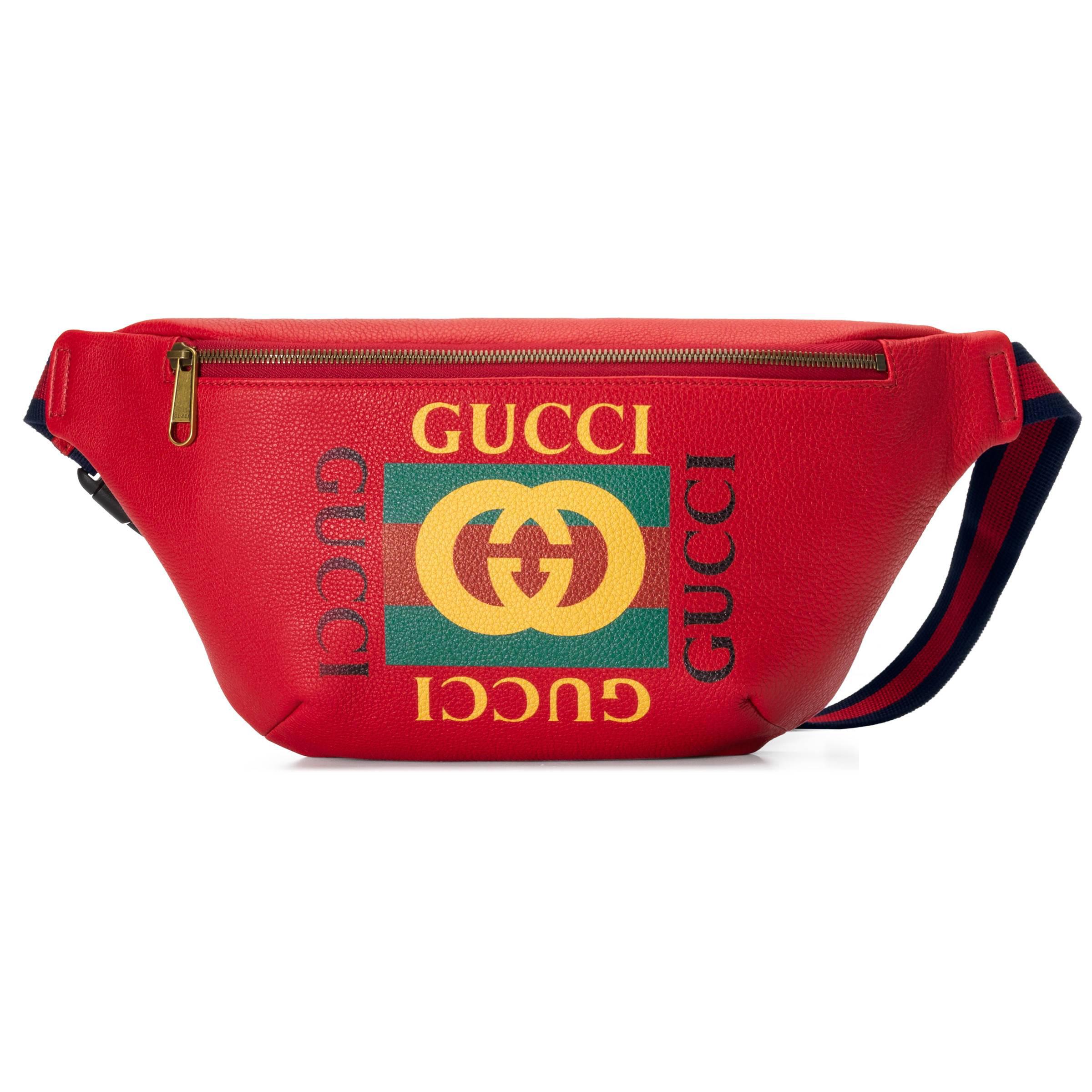 Gucci Vintage Logo Belt Bag in Red