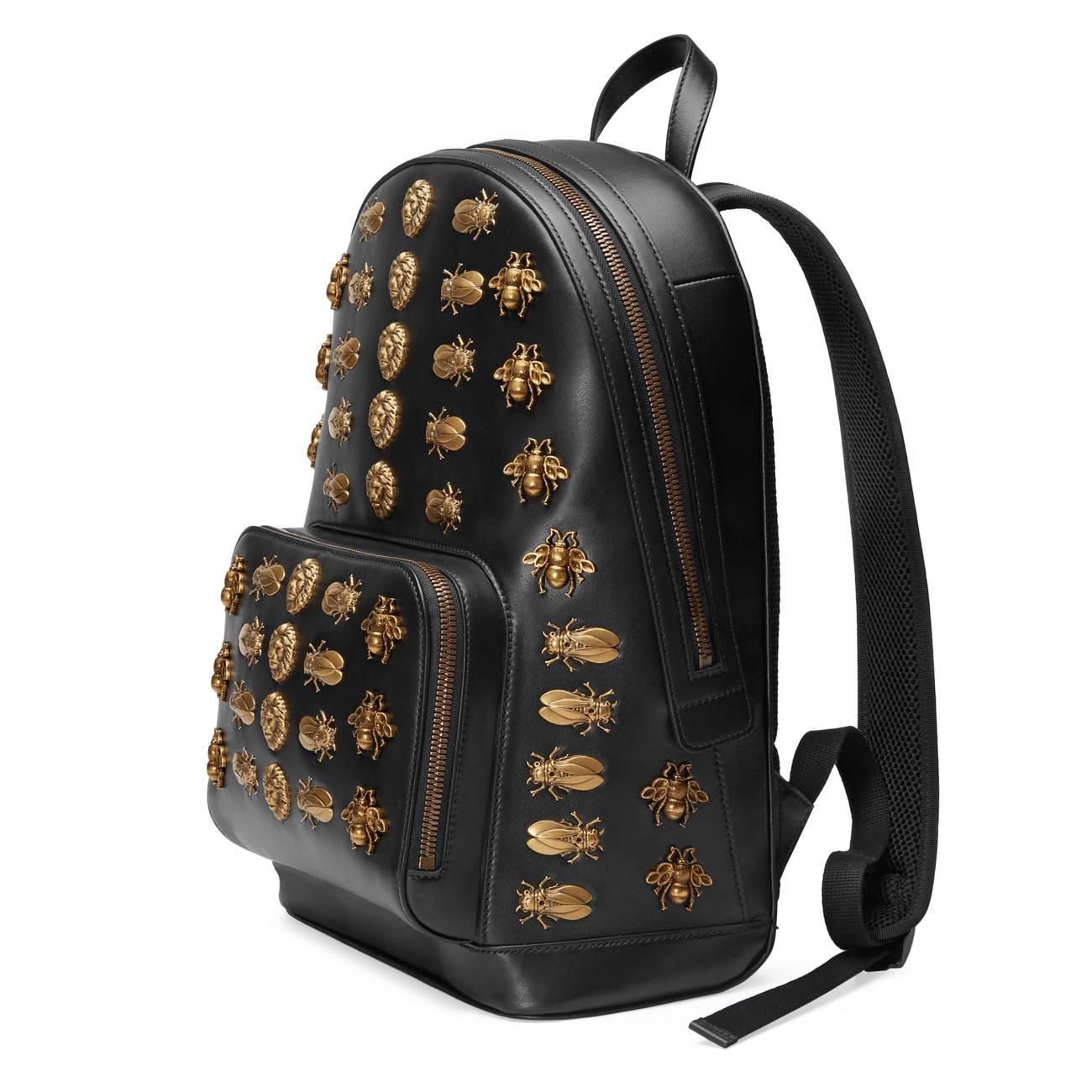 gucci animal studs backpack