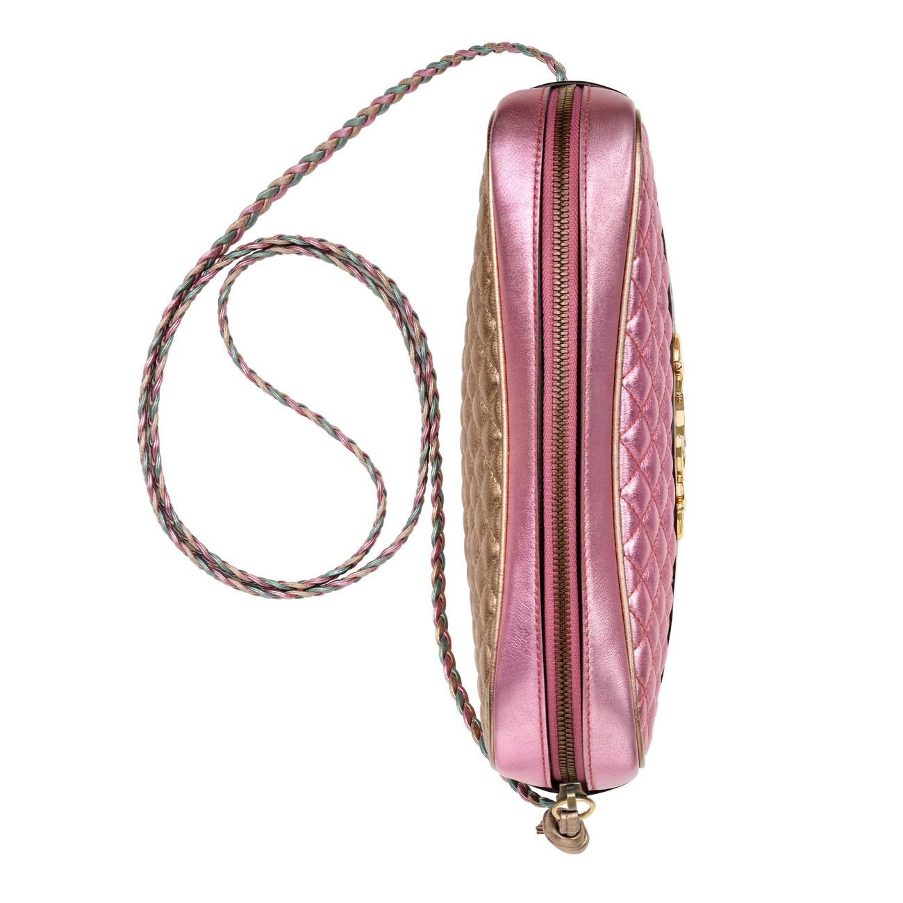 gucci laminated leather small shoulder bolsa