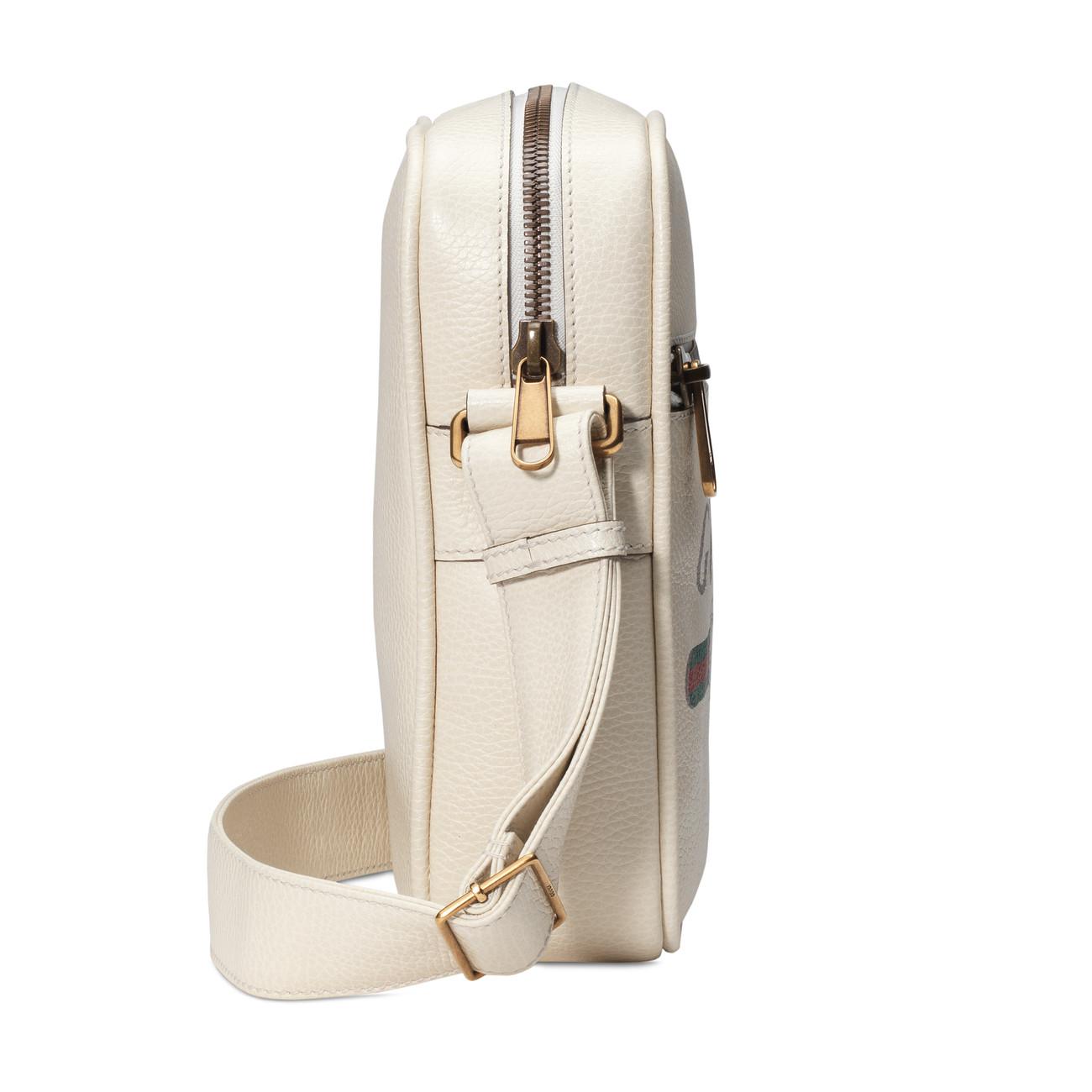 Gucci Print Leather Messenger Bag Paul Smith