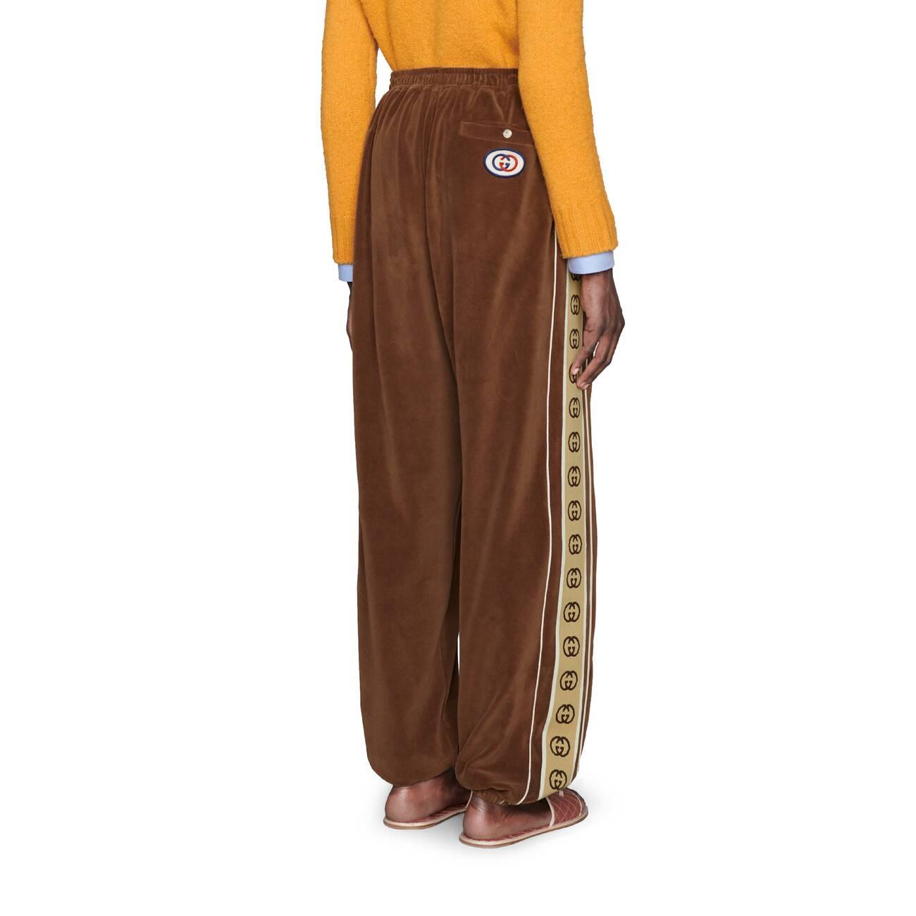 brown jogging pants