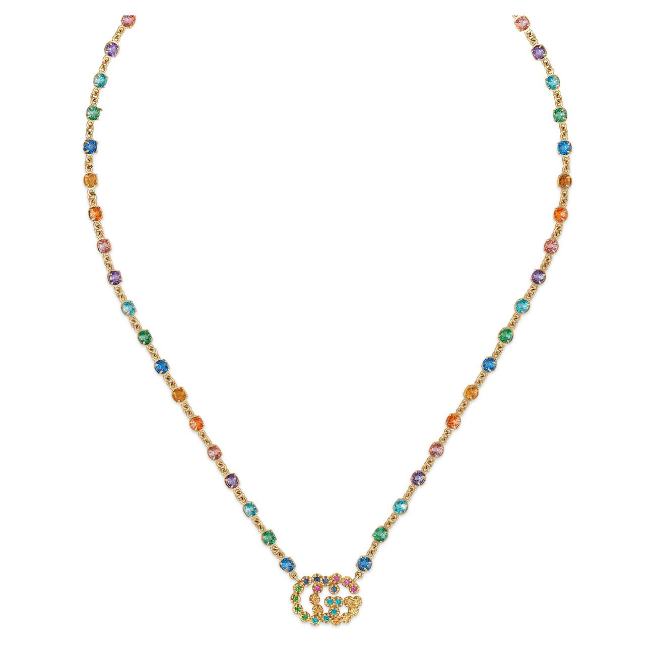 GUCCI GG Running 18-karat rose gold necklace