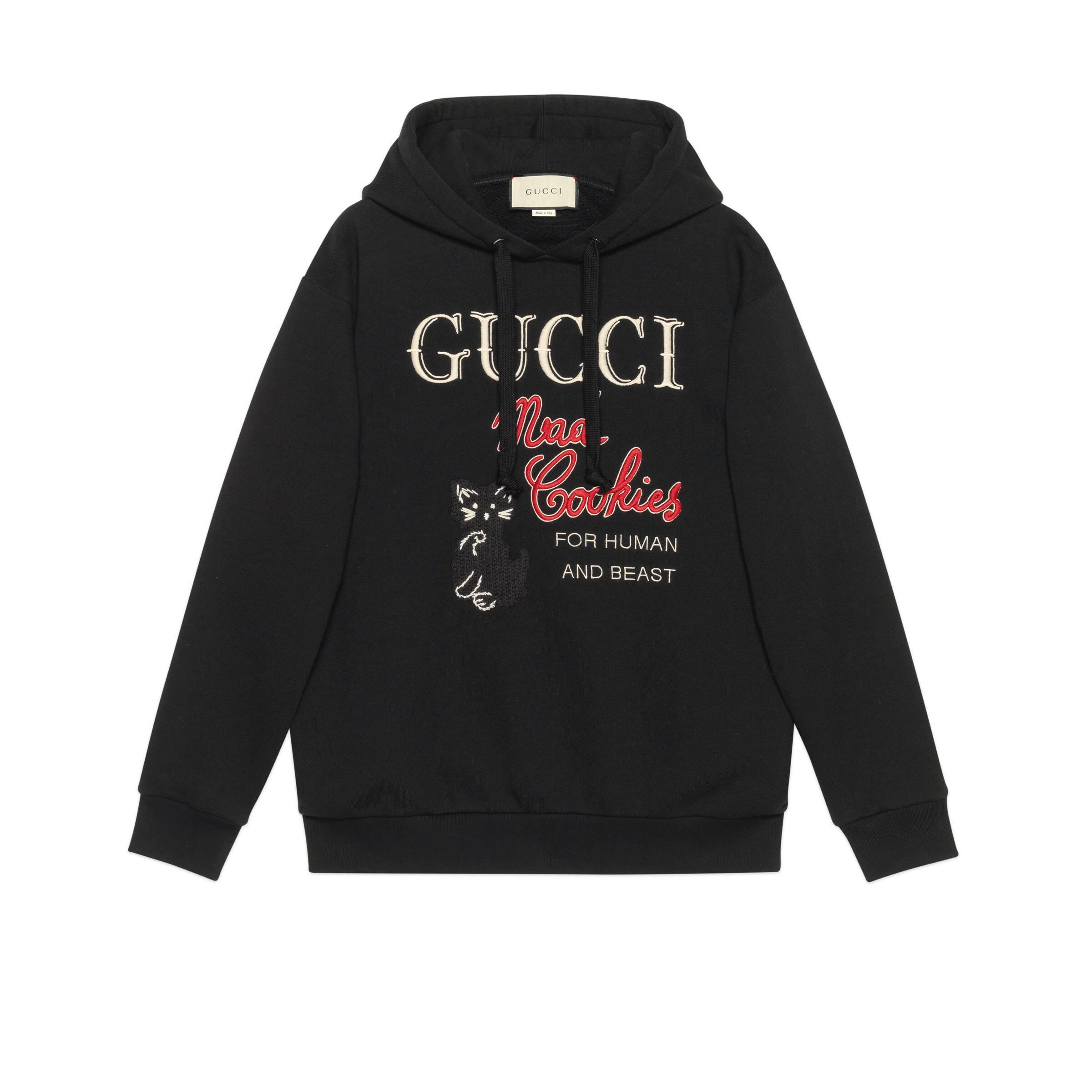 Gucci 'mad Cookies' Print Sweatshirt in Black - Lyst