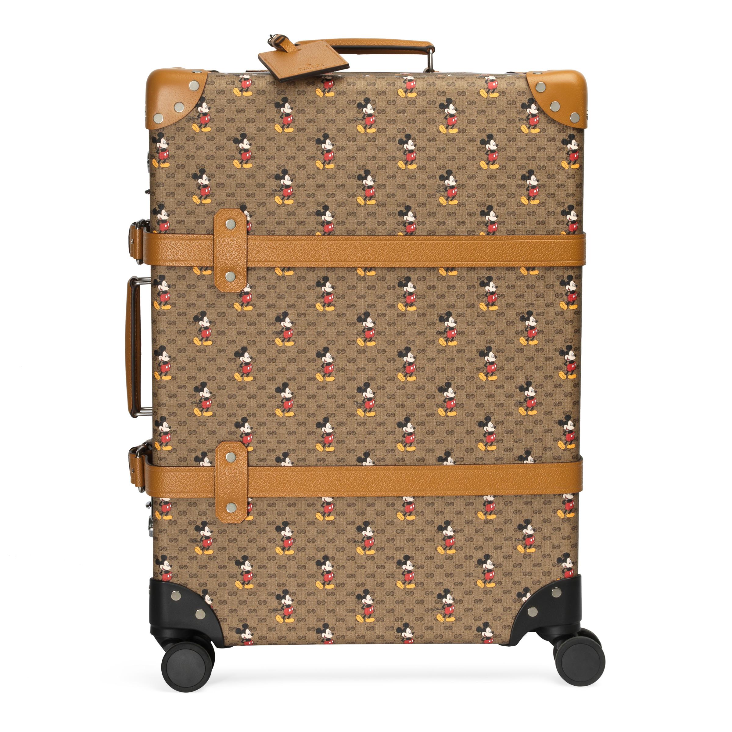Leather Disney Globe-trotter Medium Suitcase in Beige for - Lyst