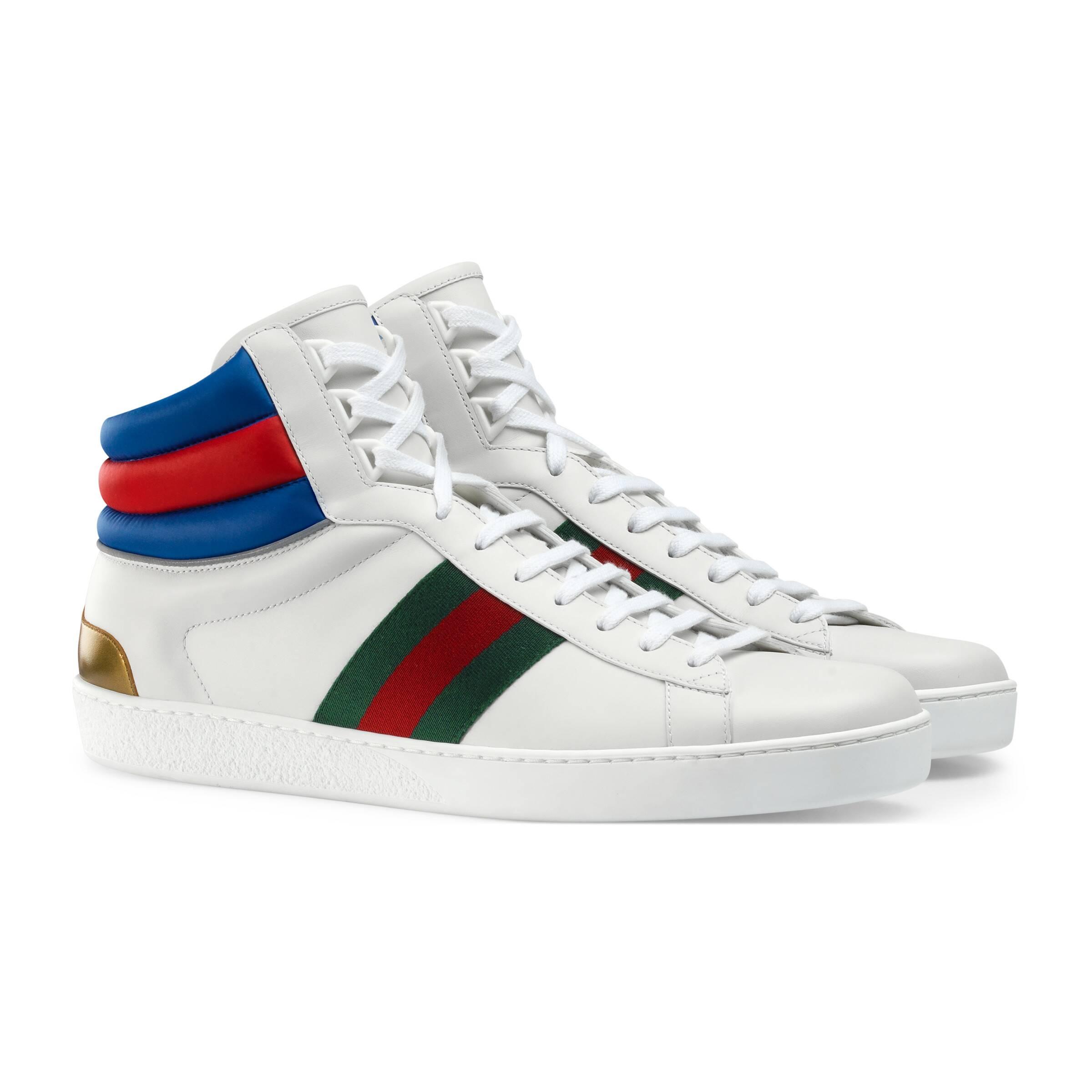 Gucci Ace High-top Sneaker in White for 