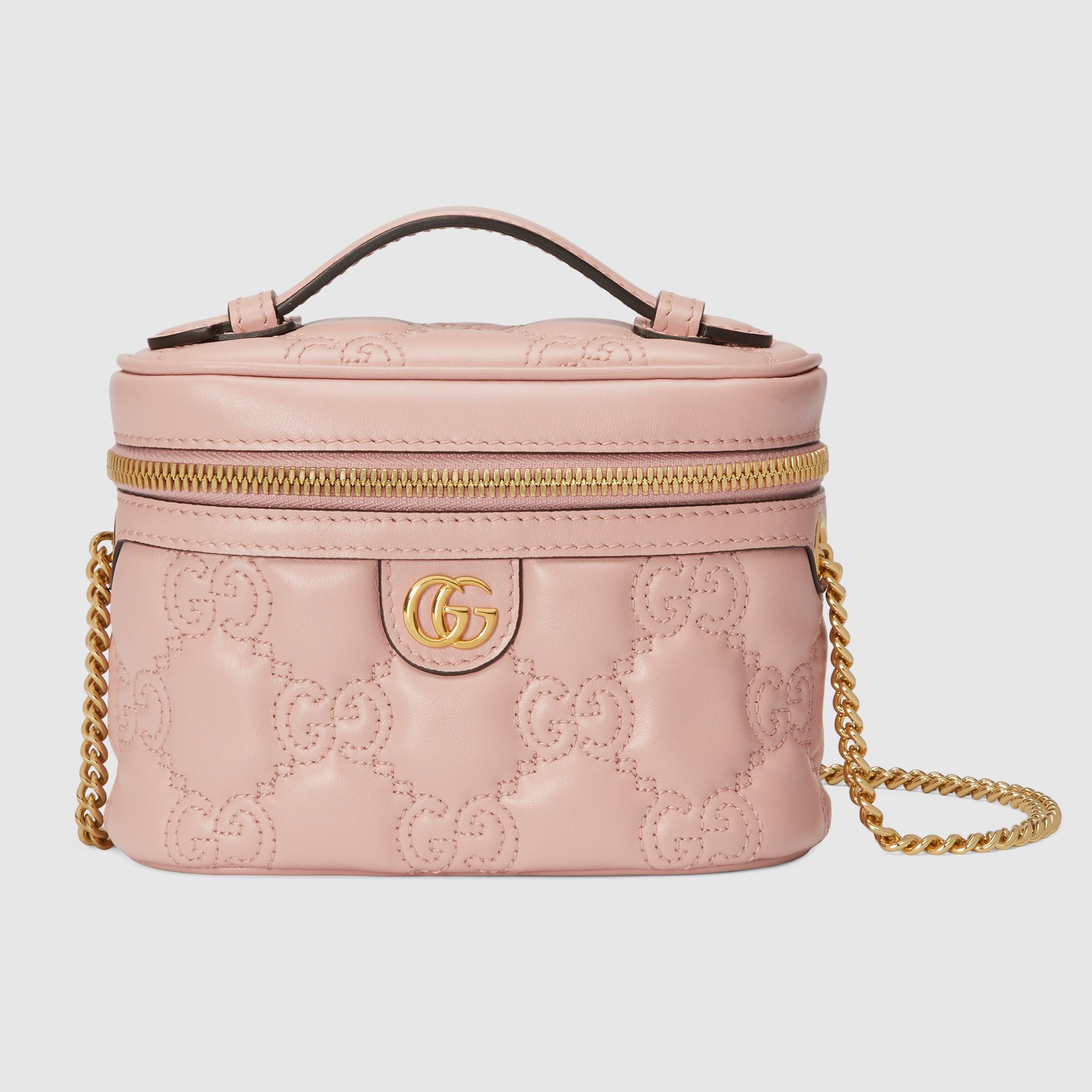 Gucci GG Matelassé Top Handle Mini Bag in Pink | Lyst