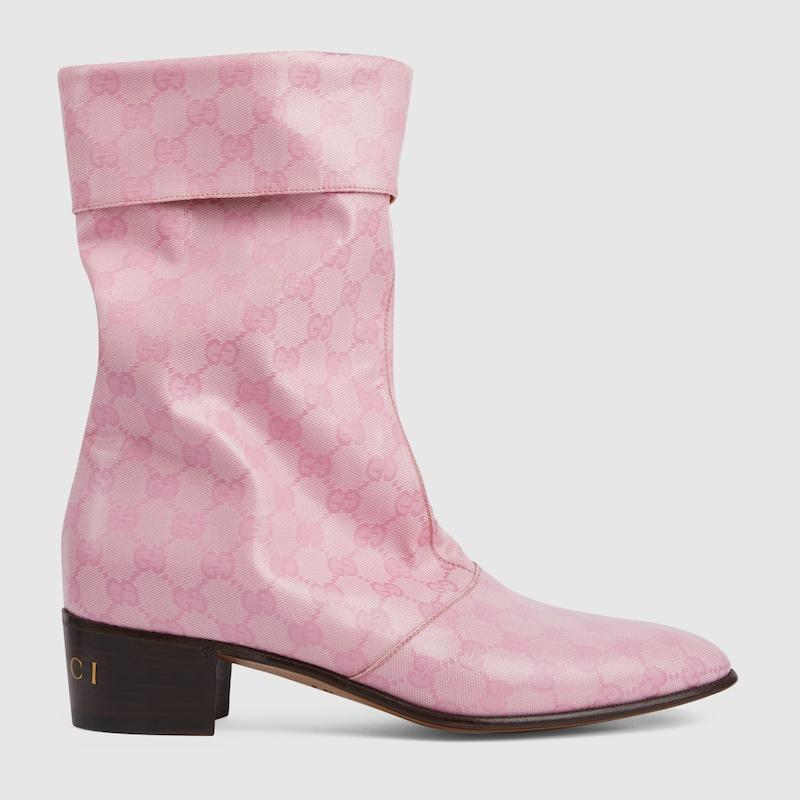 Gucci GG Crystal Boot in Pink for Men Lyst