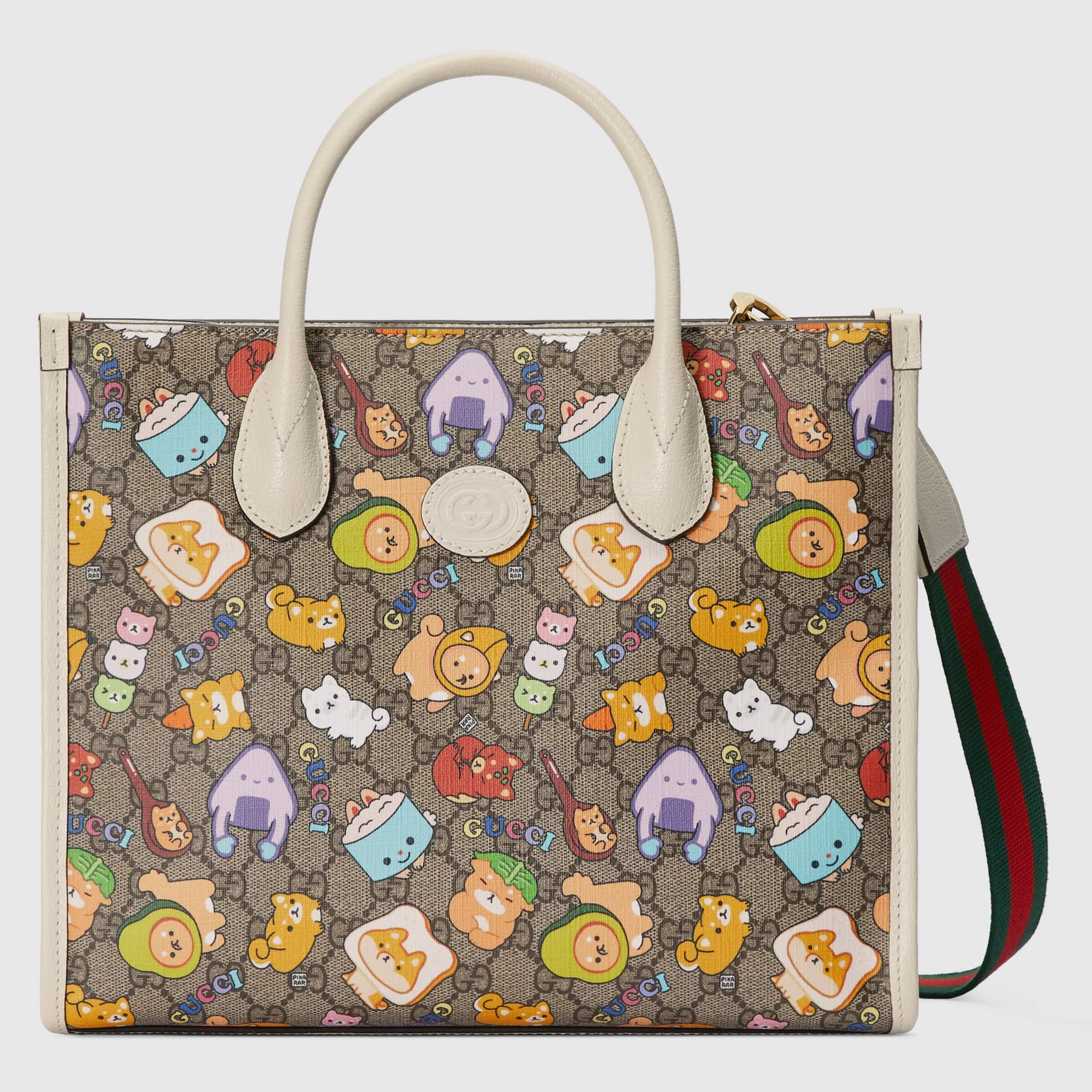 Gucci Animal Print Small Tote Bag in Natural Lyst