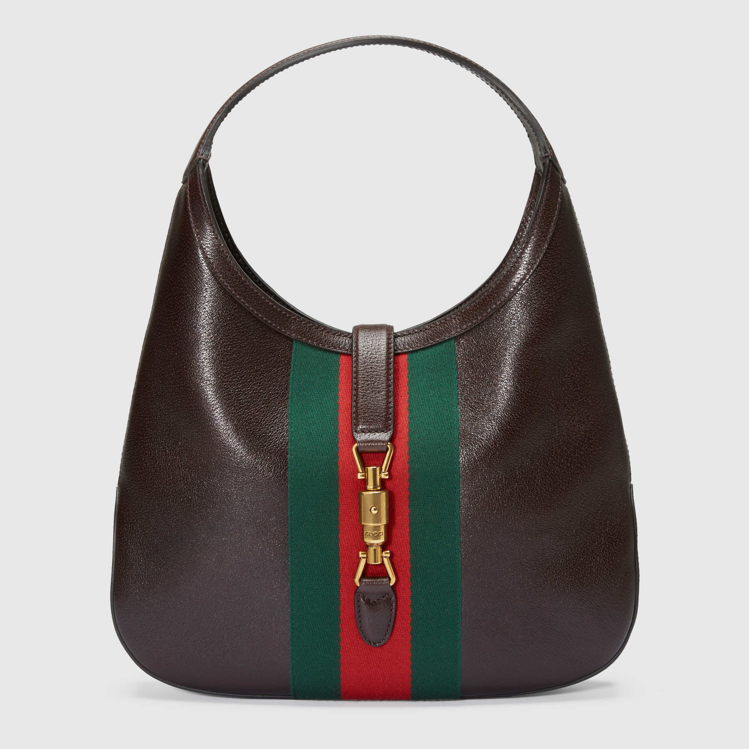 Gucci Jackie Soft Leather Hobo Bag in Brown - Lyst