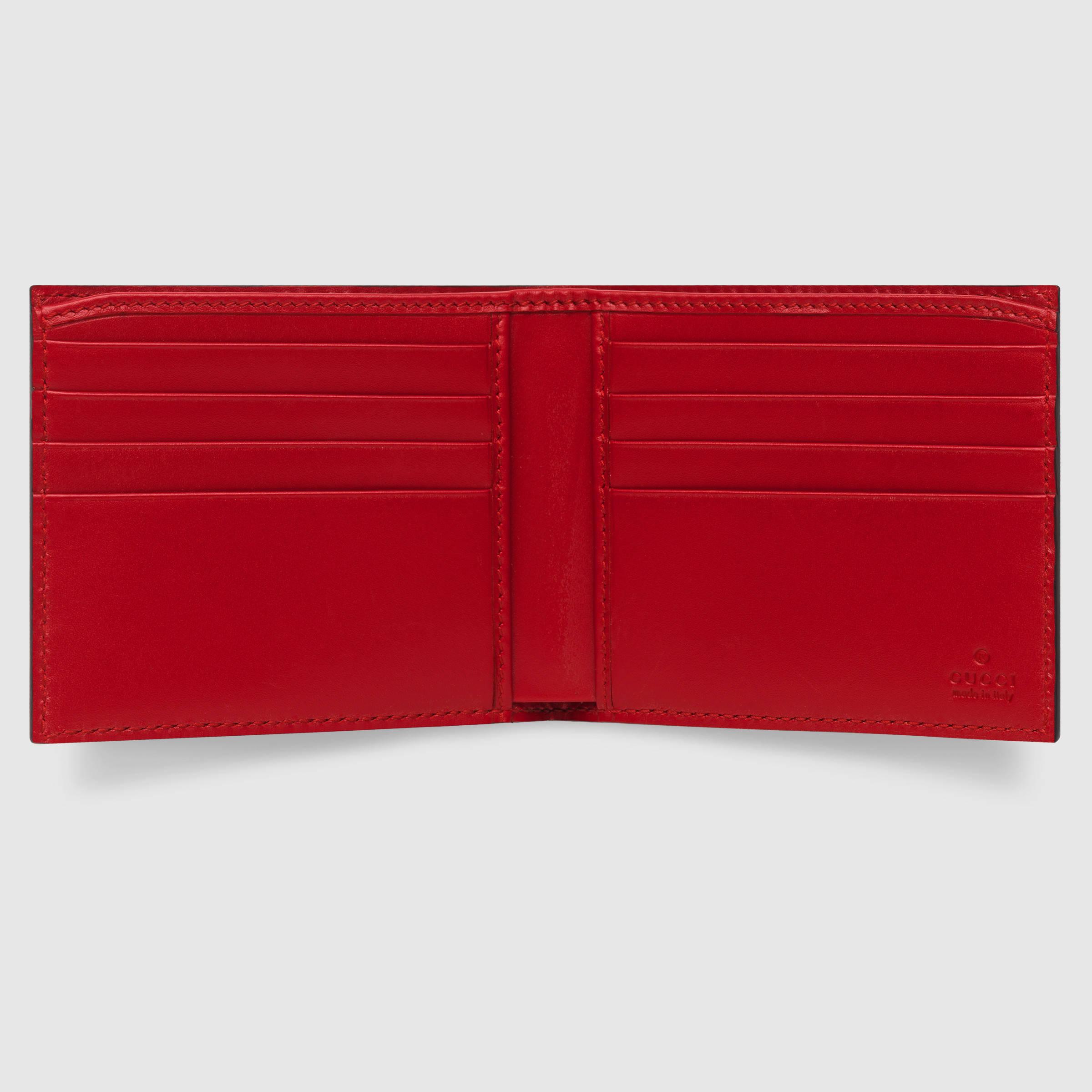 Gucci Signature Wallet in Red for Men | Lyst
