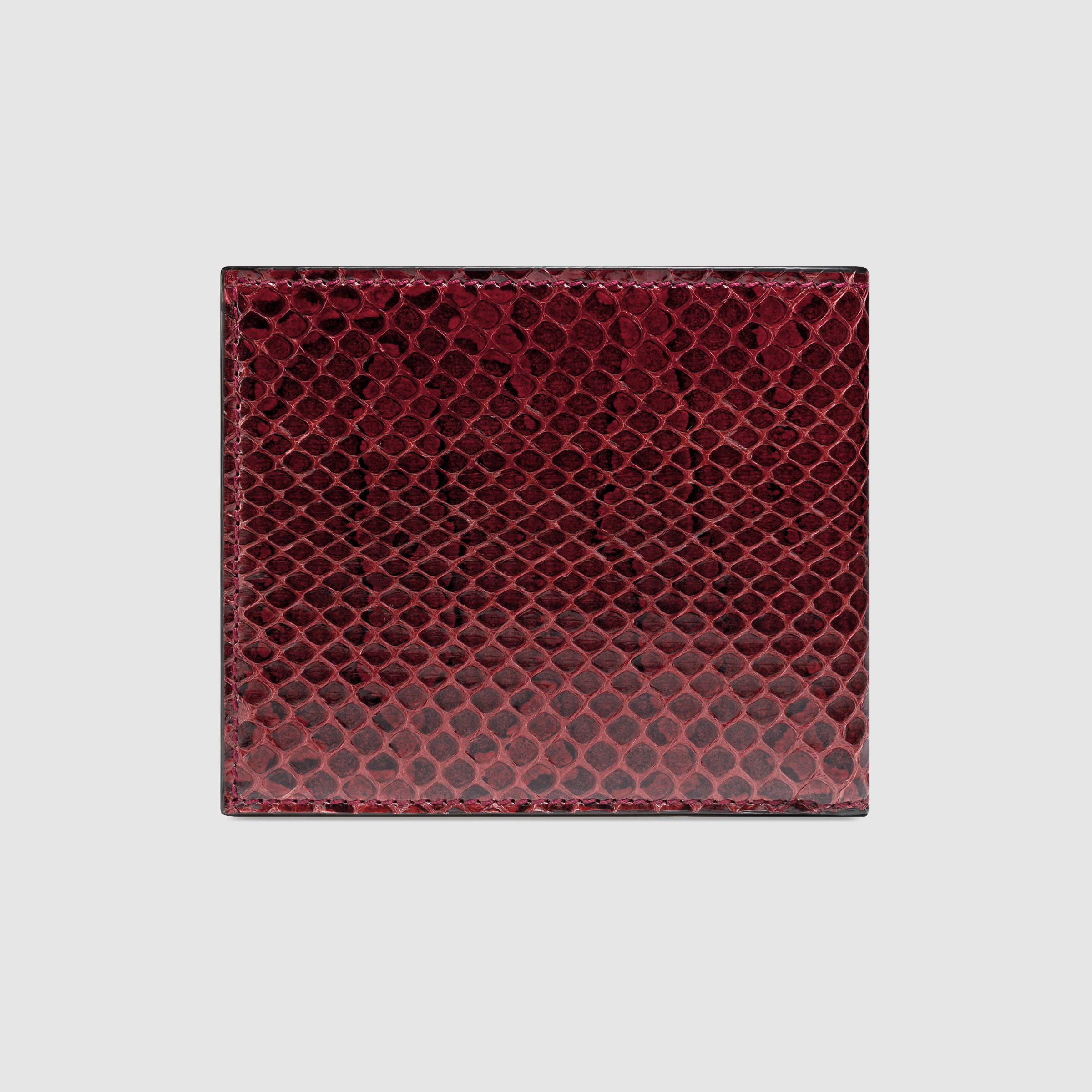 Gucci Ayers Snakeskin Wallet in Red for Men - Lyst
