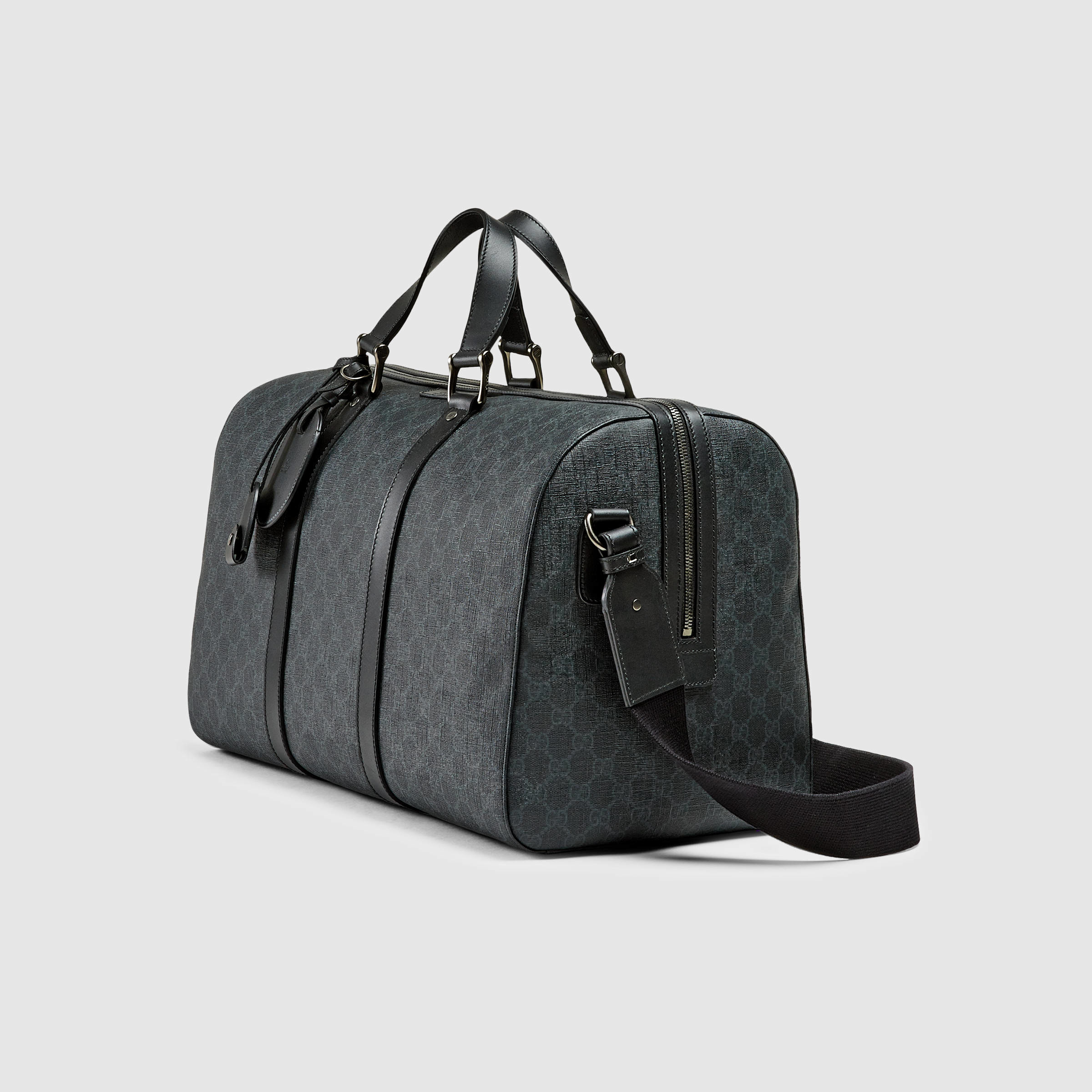 Gucci Gg Supreme Canvas Carry-on Duffle Bag in Black for Men | Lyst
