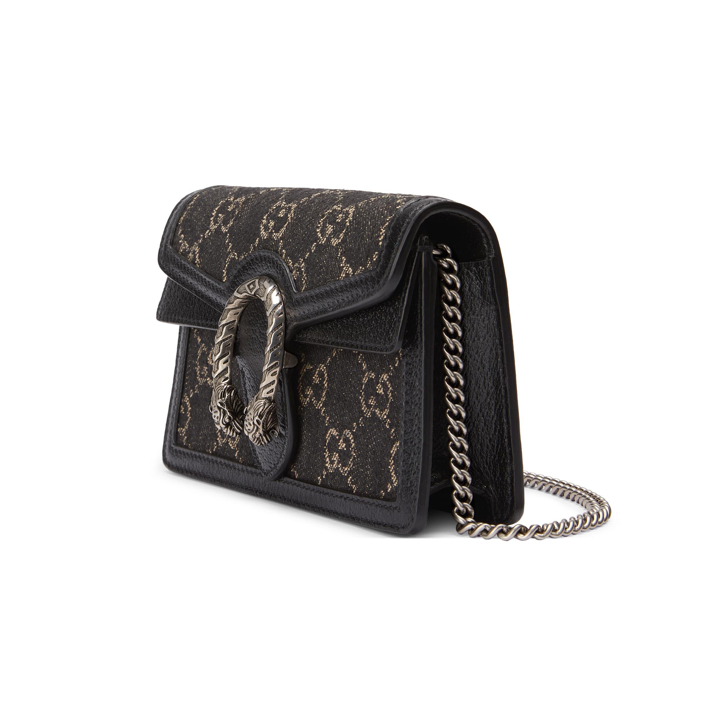 Dionysus Super Mini Crossbody Bag in Black - Gucci