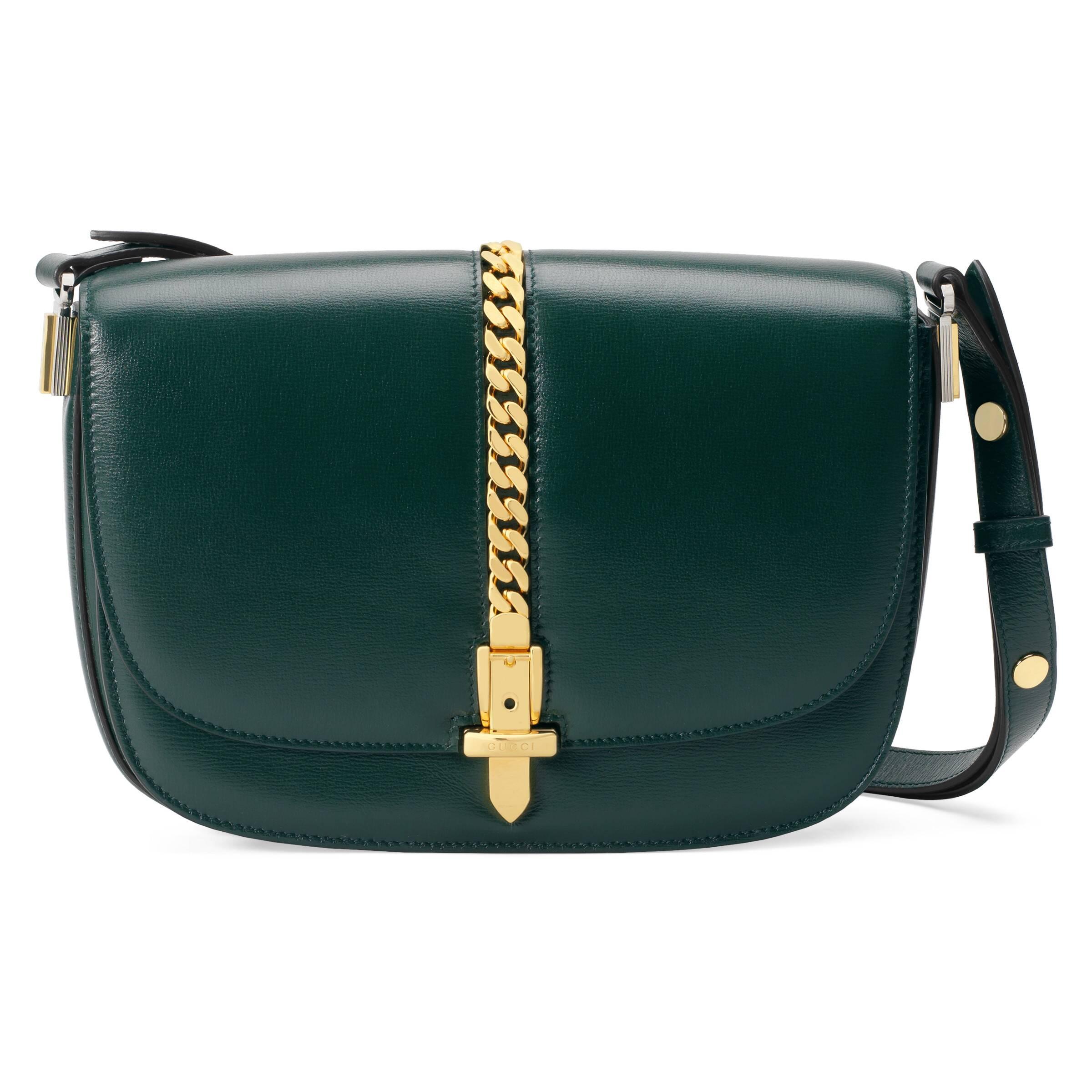 Gucci Sylvie 1969 Small Shoulder Bag in Green | Lyst