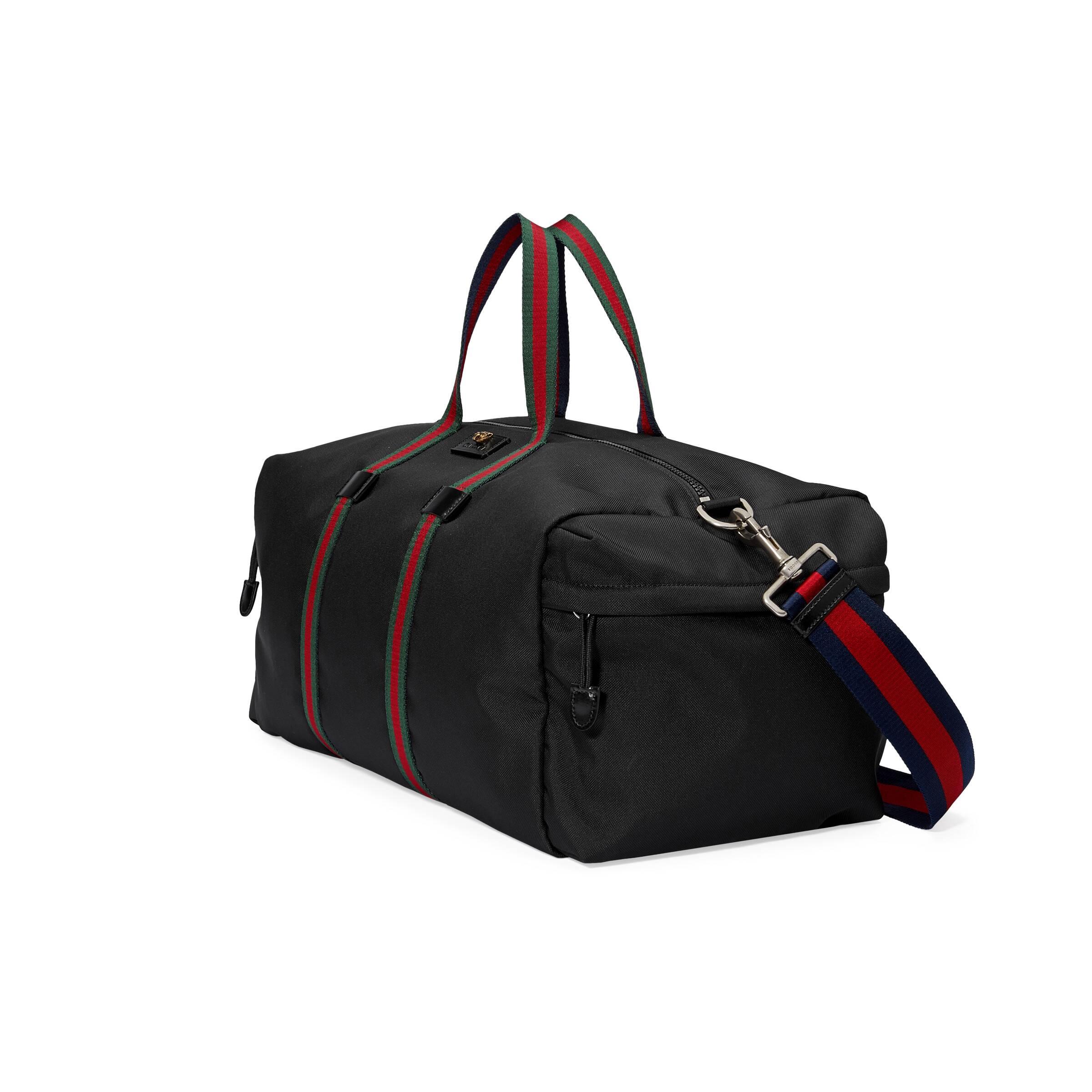 gucci technical canvas duffle