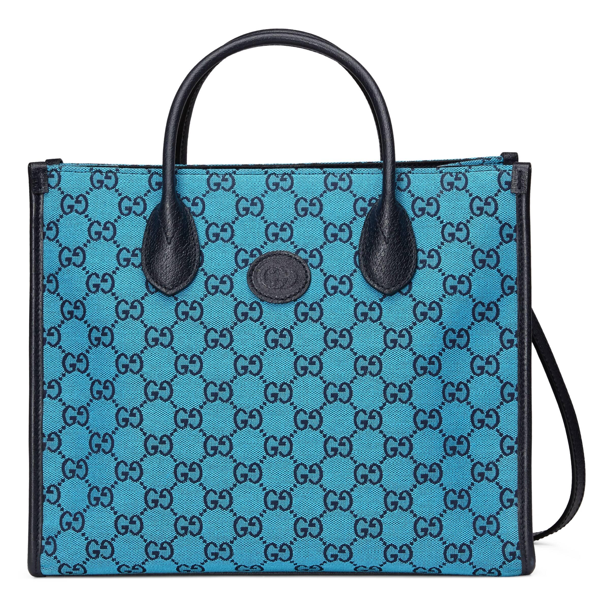 Gucci GG Multicolour Small Tote Bag in Blue for Men | Lyst
