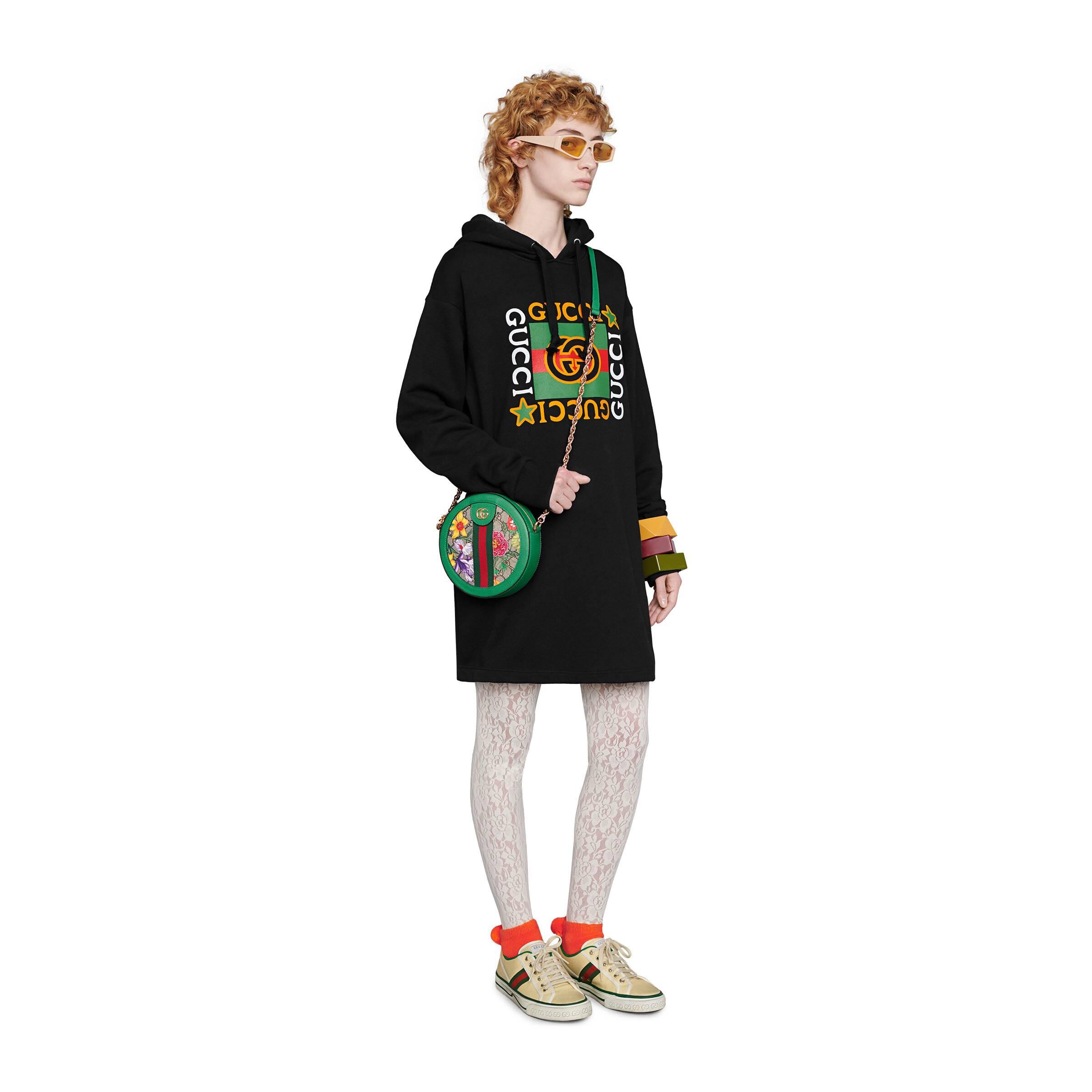 グッチ Hooded Dress With Logo Star Print M Gucci Hooded Dress With Logo Star Print in Black | Lyst