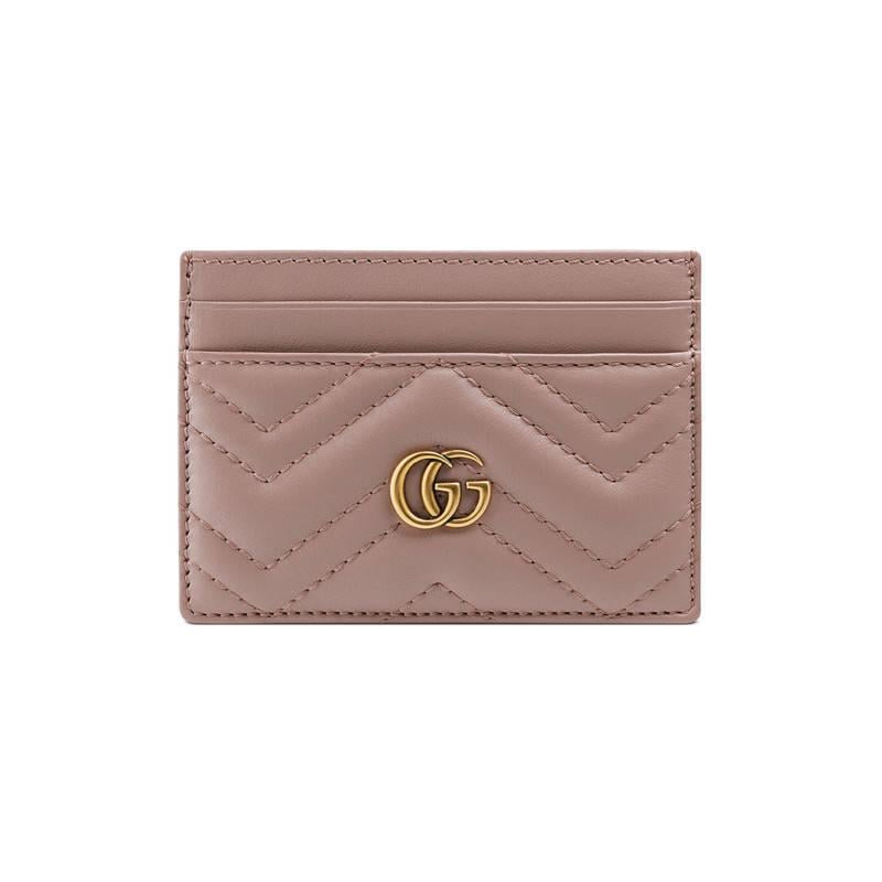 Gucci Women's Rose Pink Quilted Logo Leather Card Holder in Antique Rose  (Brown) - Save 34% | Lyst