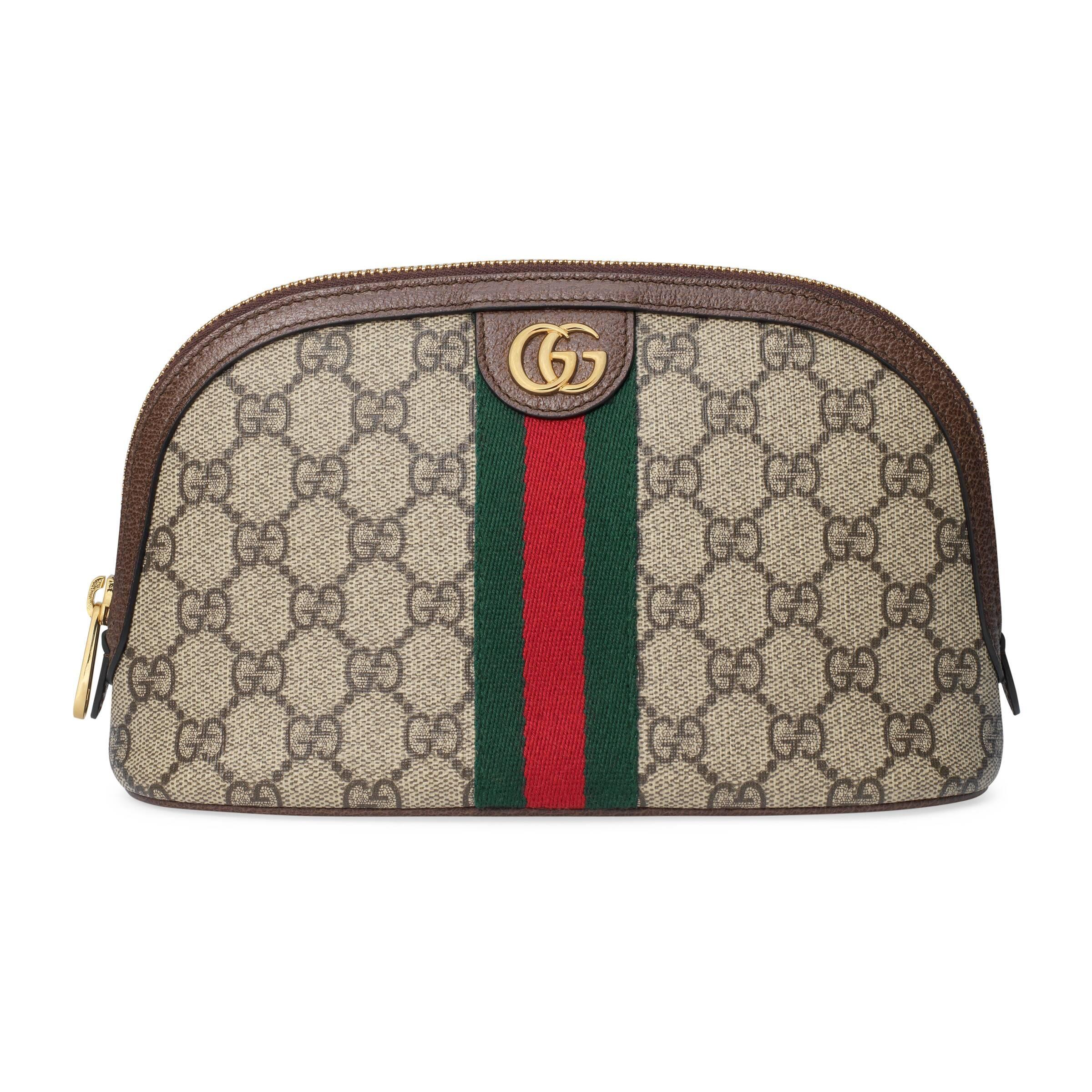 Gucci Canvas Ophidia Large Cosmetic Case in Beige (Natural) - Lyst