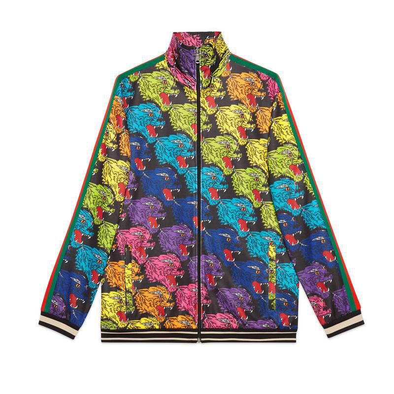 Gucci Synthetic Angry Tiger Printed Track Top for Men | Lyst