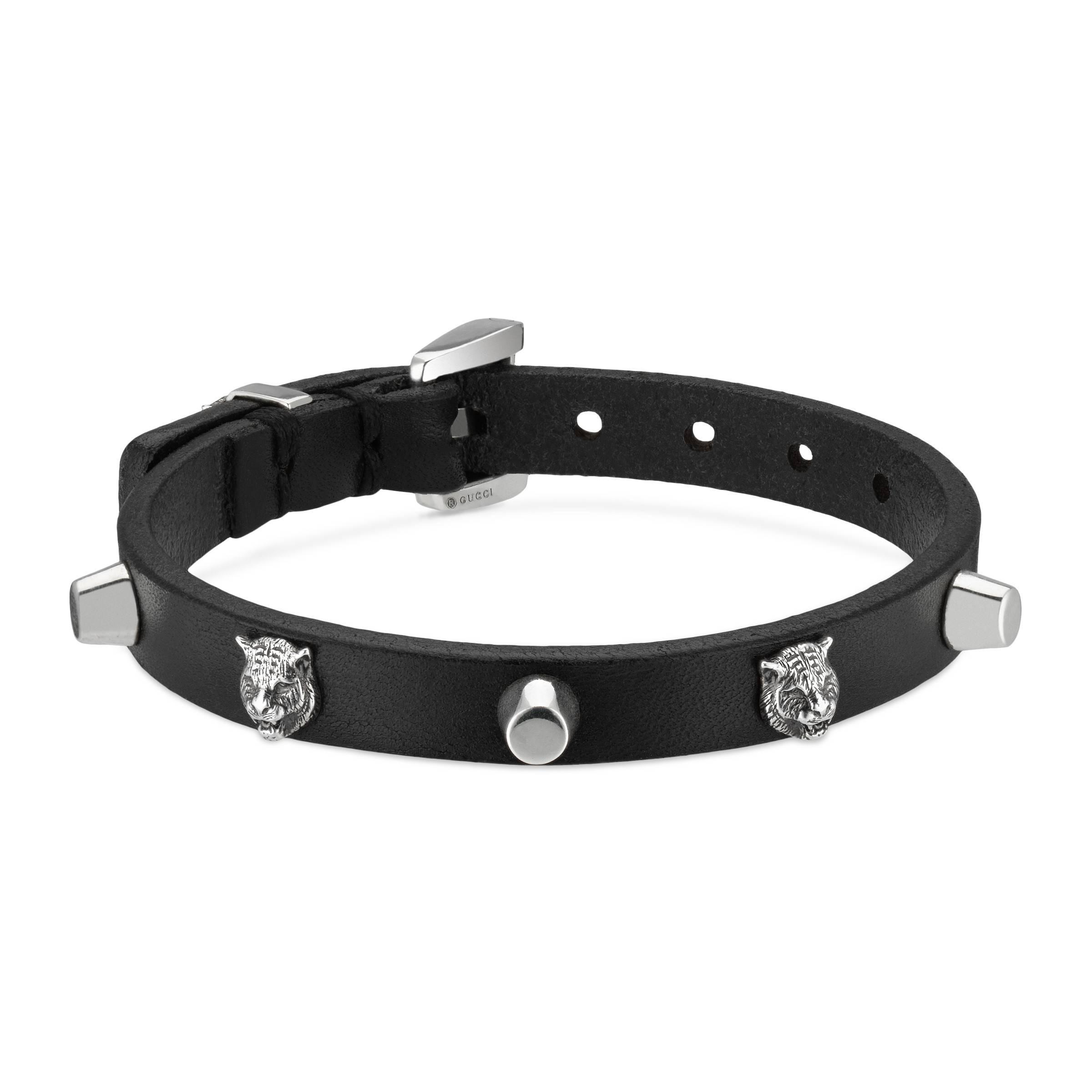 bracciale gucci pelle