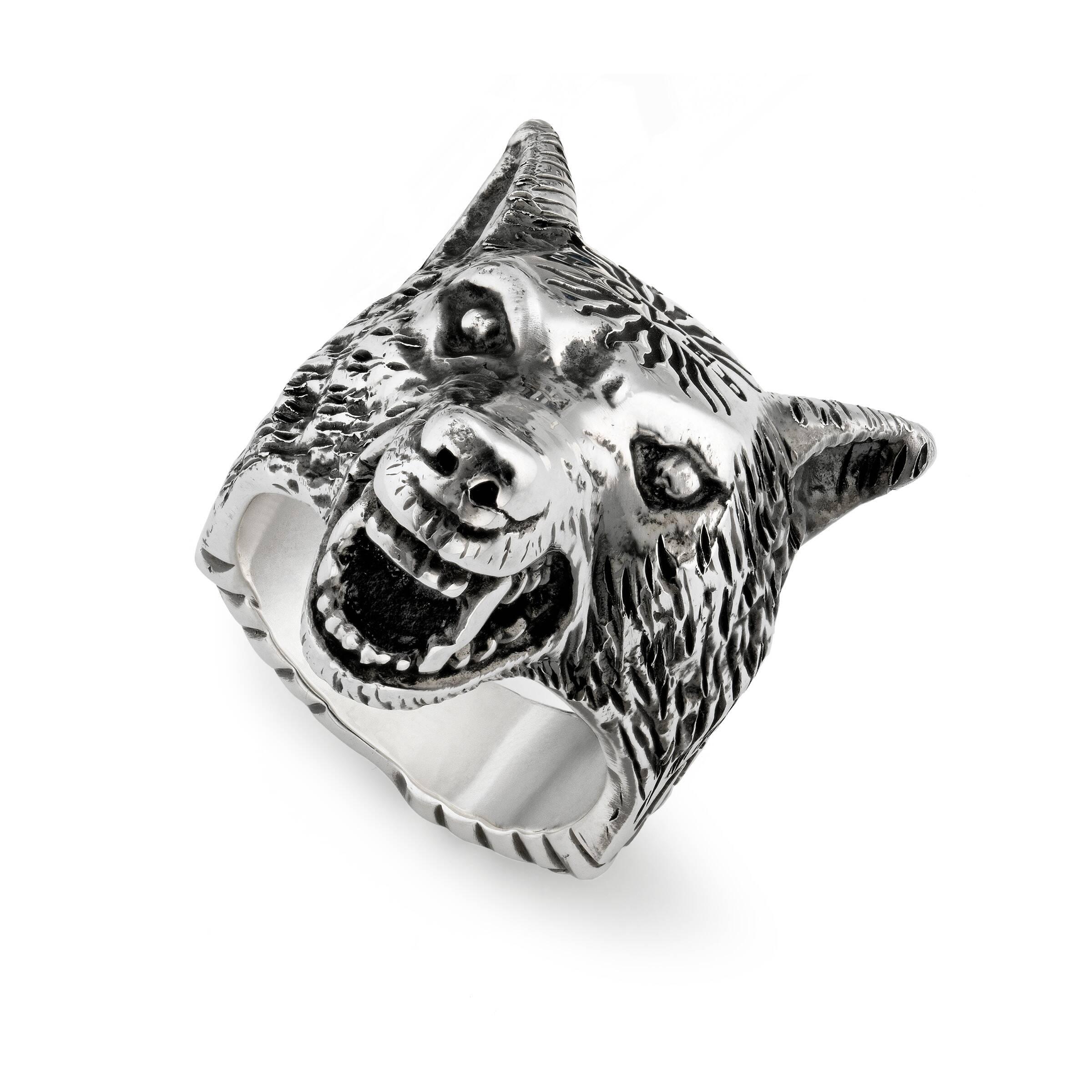 wolf ring gucci