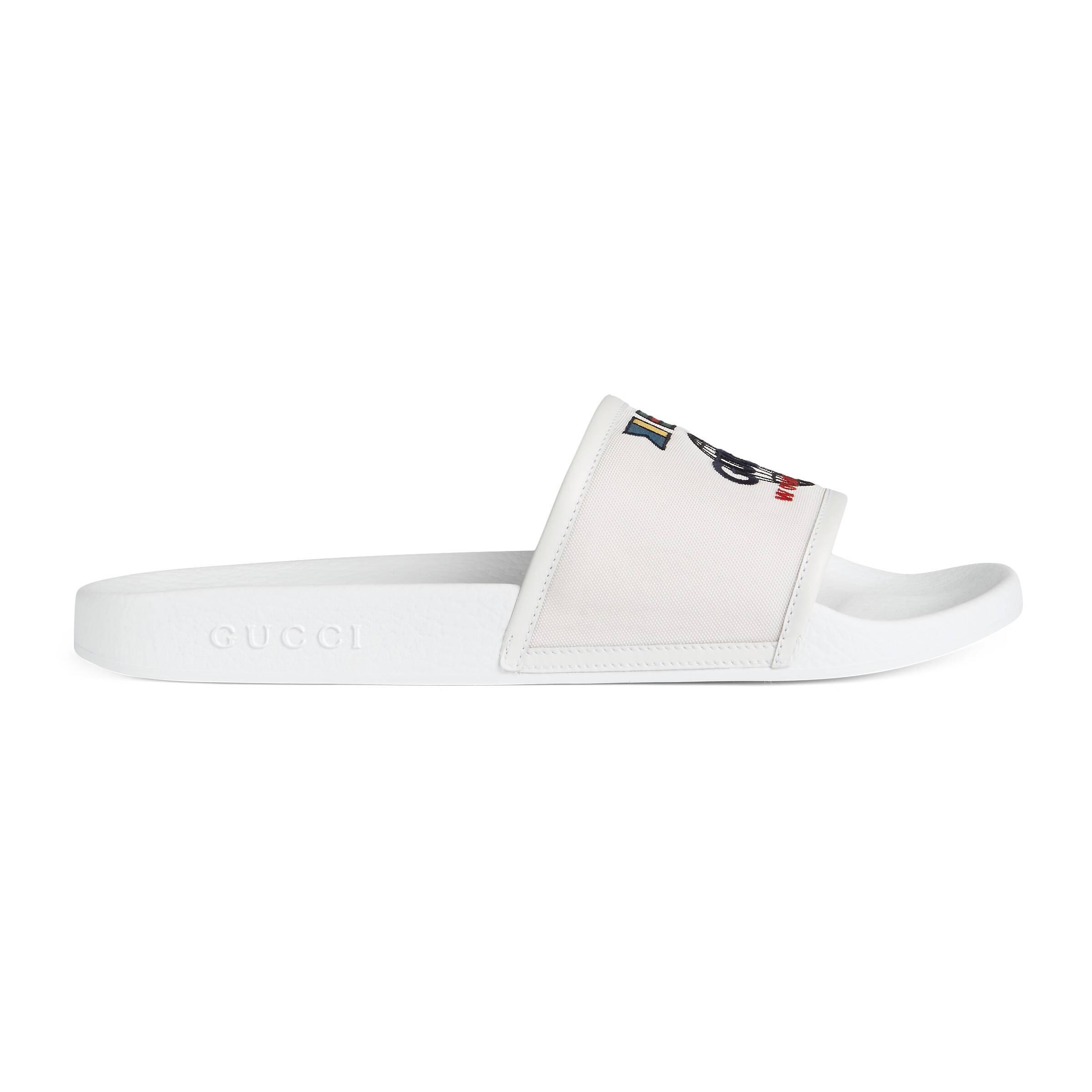diamond gucci slides