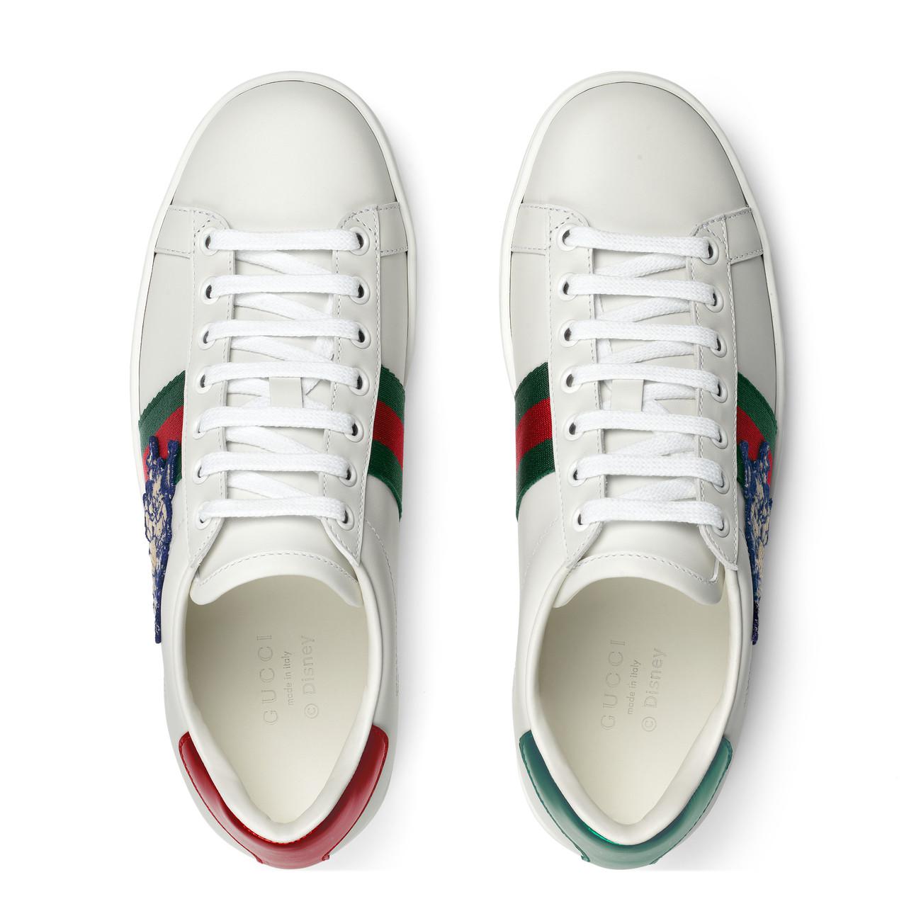 Gucci Ace Sneaker With Little Pigs in White |