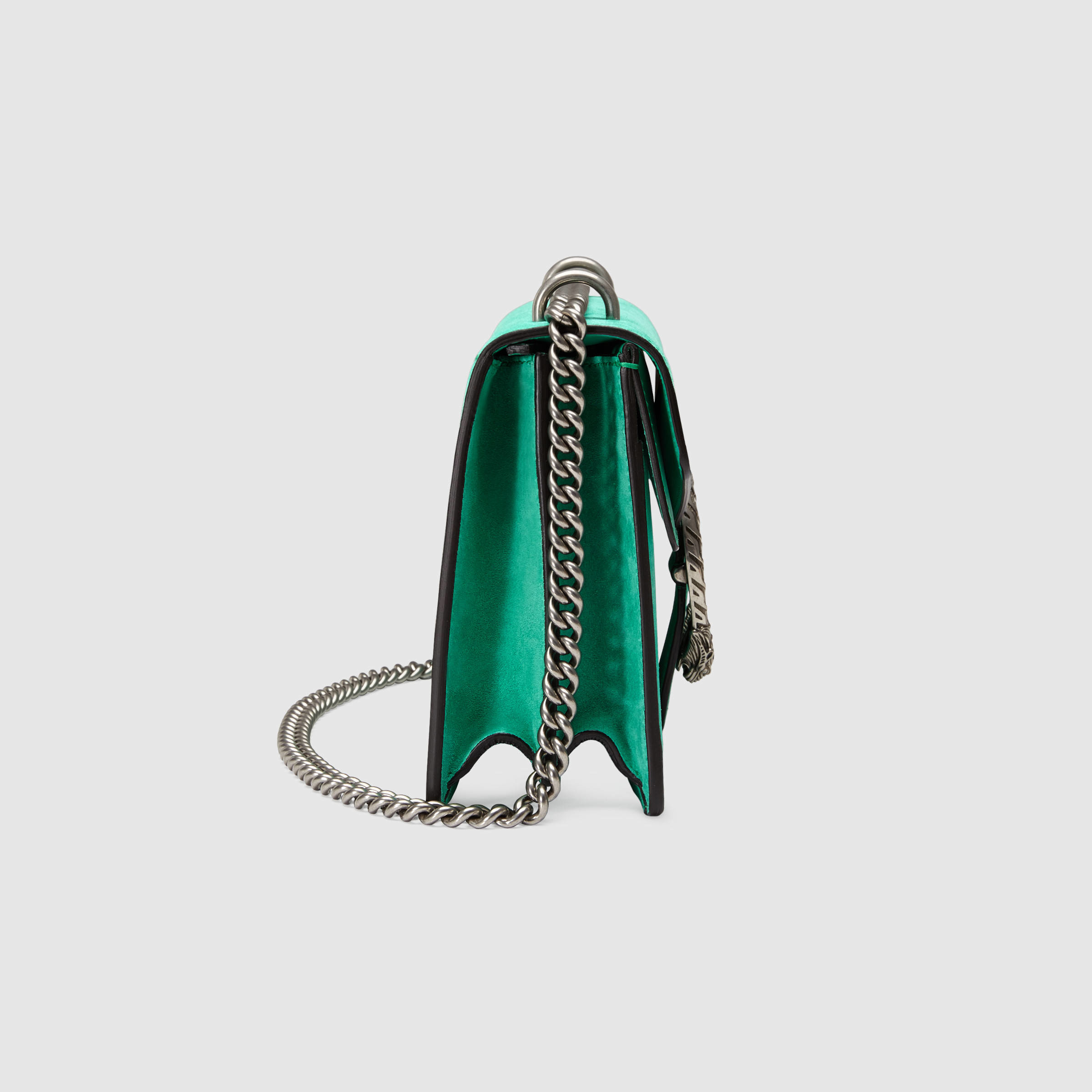 Lyst - Gucci Dionysus Suede Shoulder Bag in Green