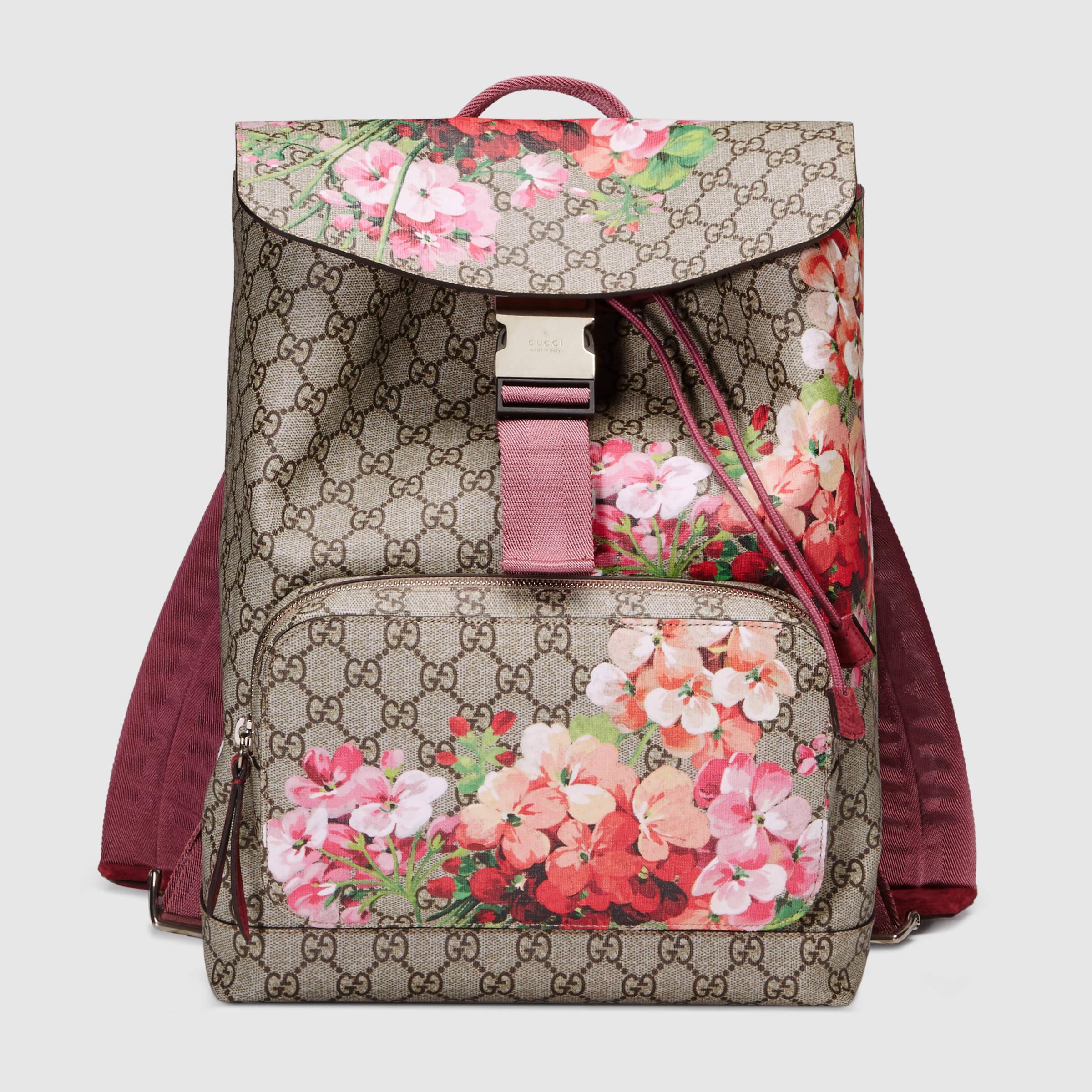 gucci backpack flowers