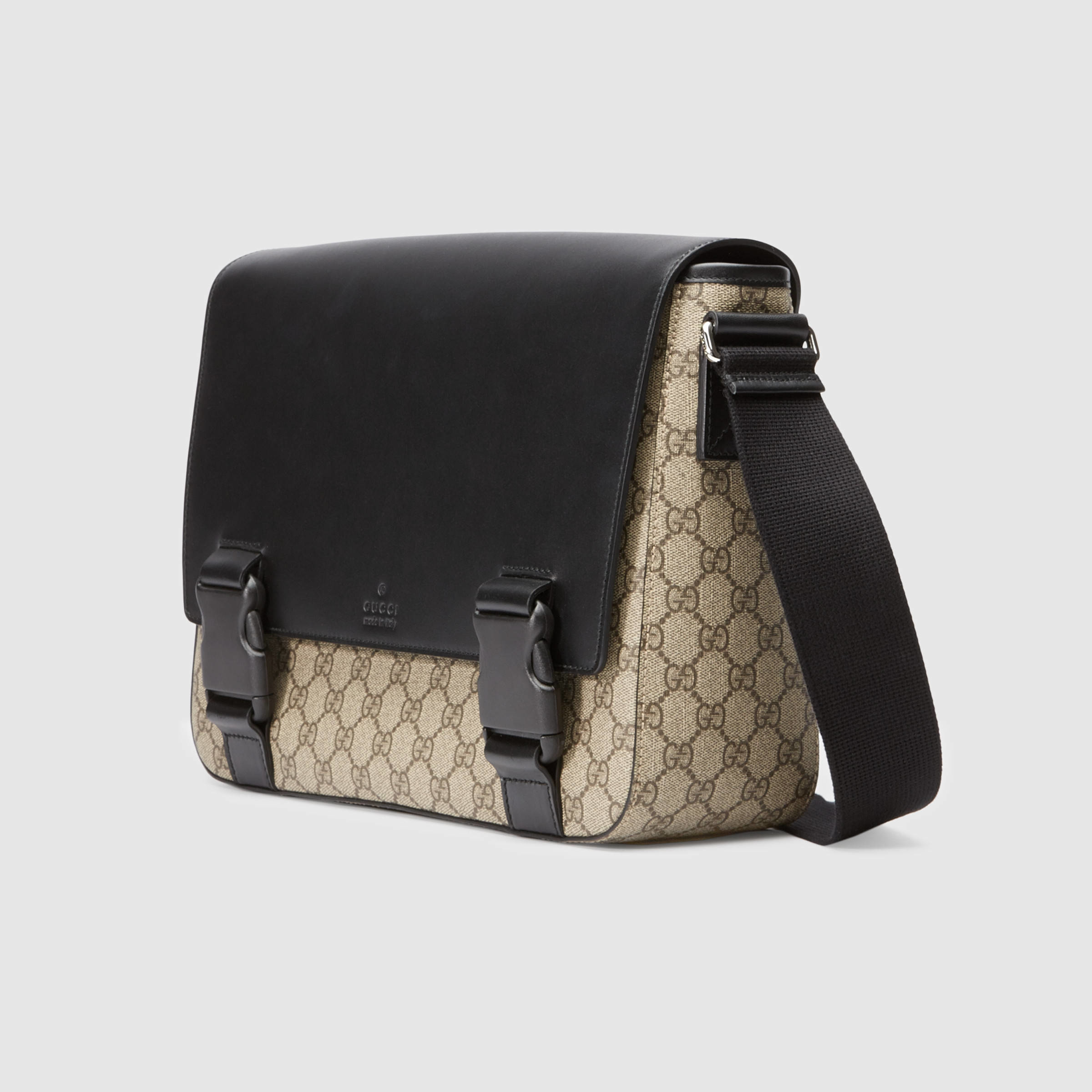 Gucci Synthetic Gg Supreme Messenger in Natural for Men - Lyst