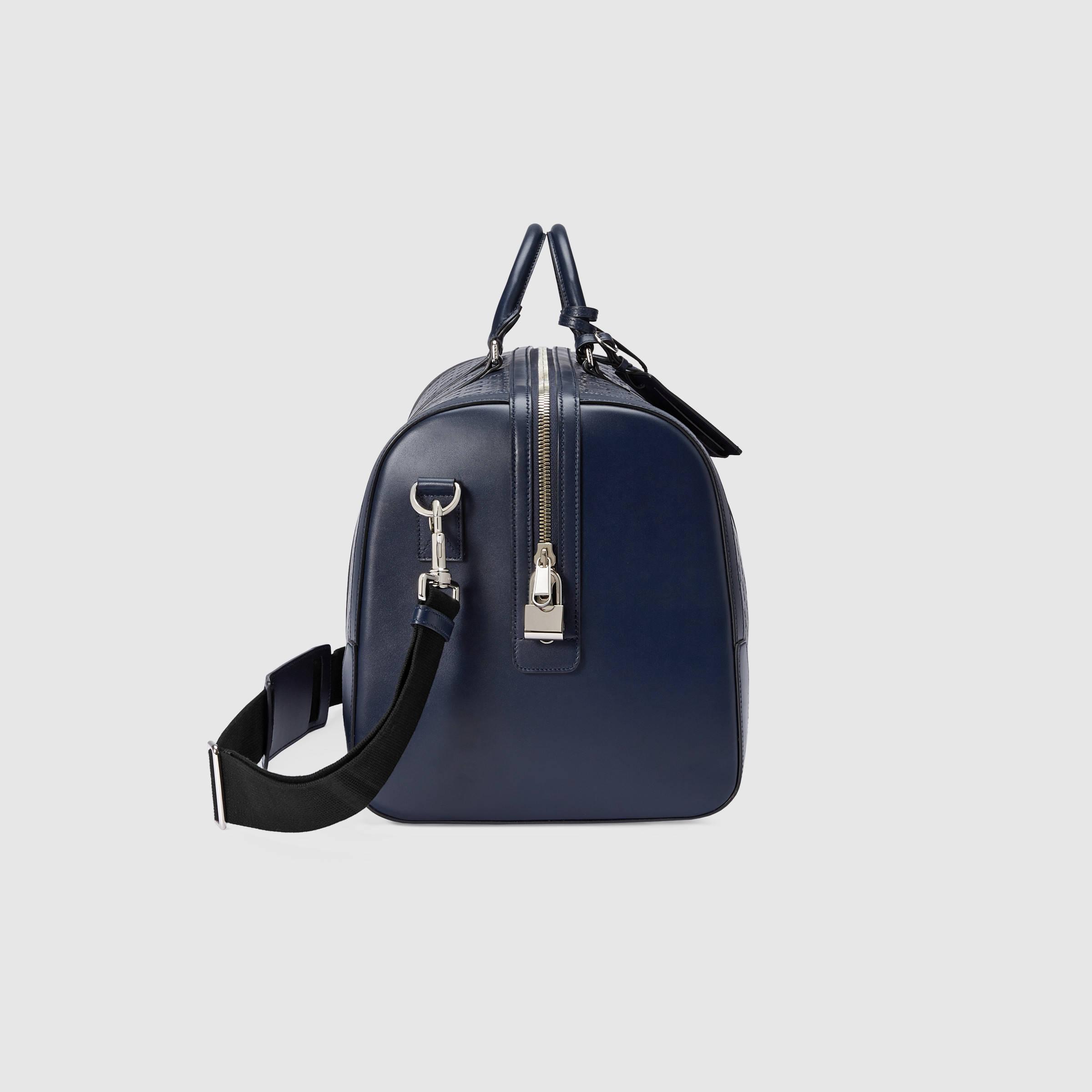 gucci signature leather duffle