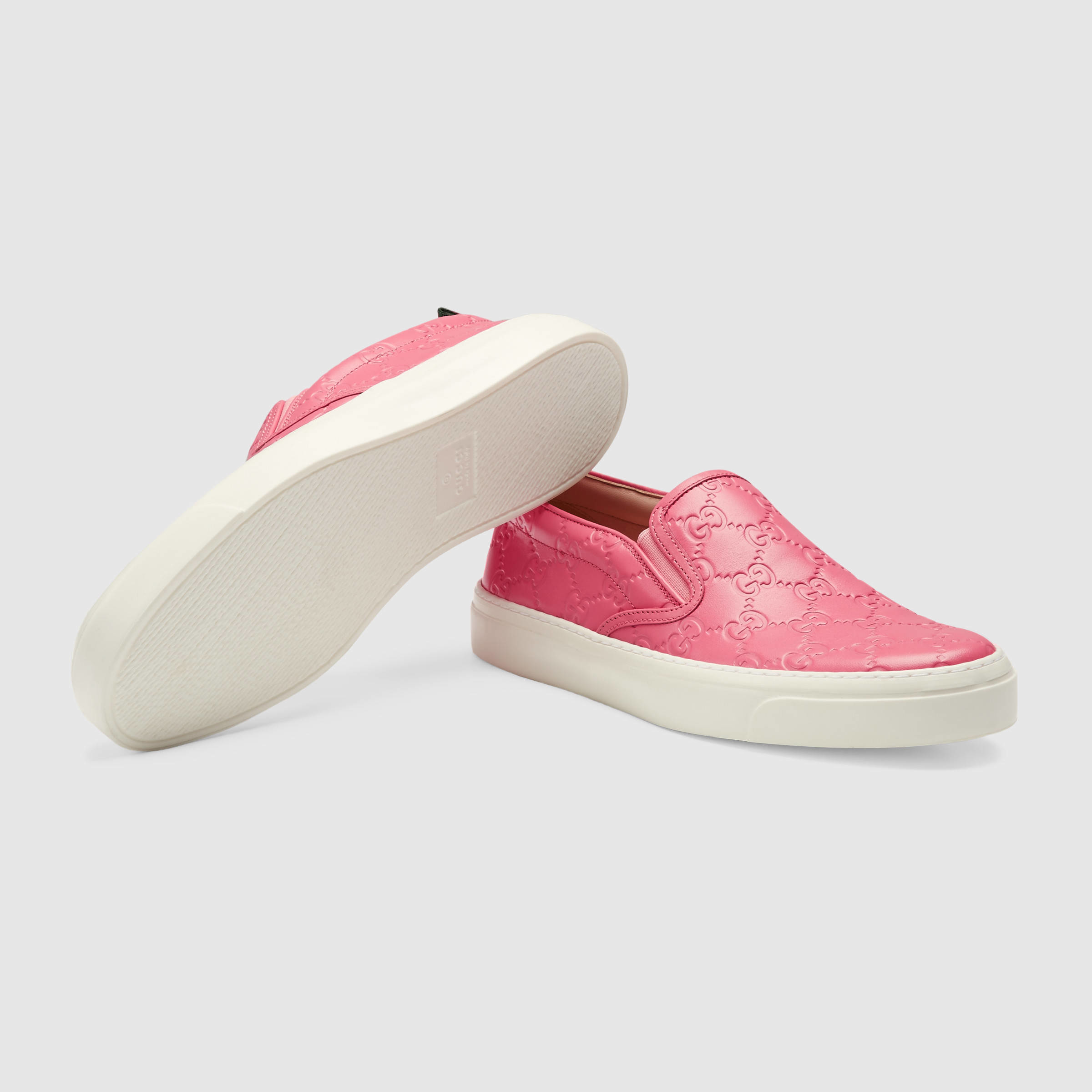 pink gucci slip ons