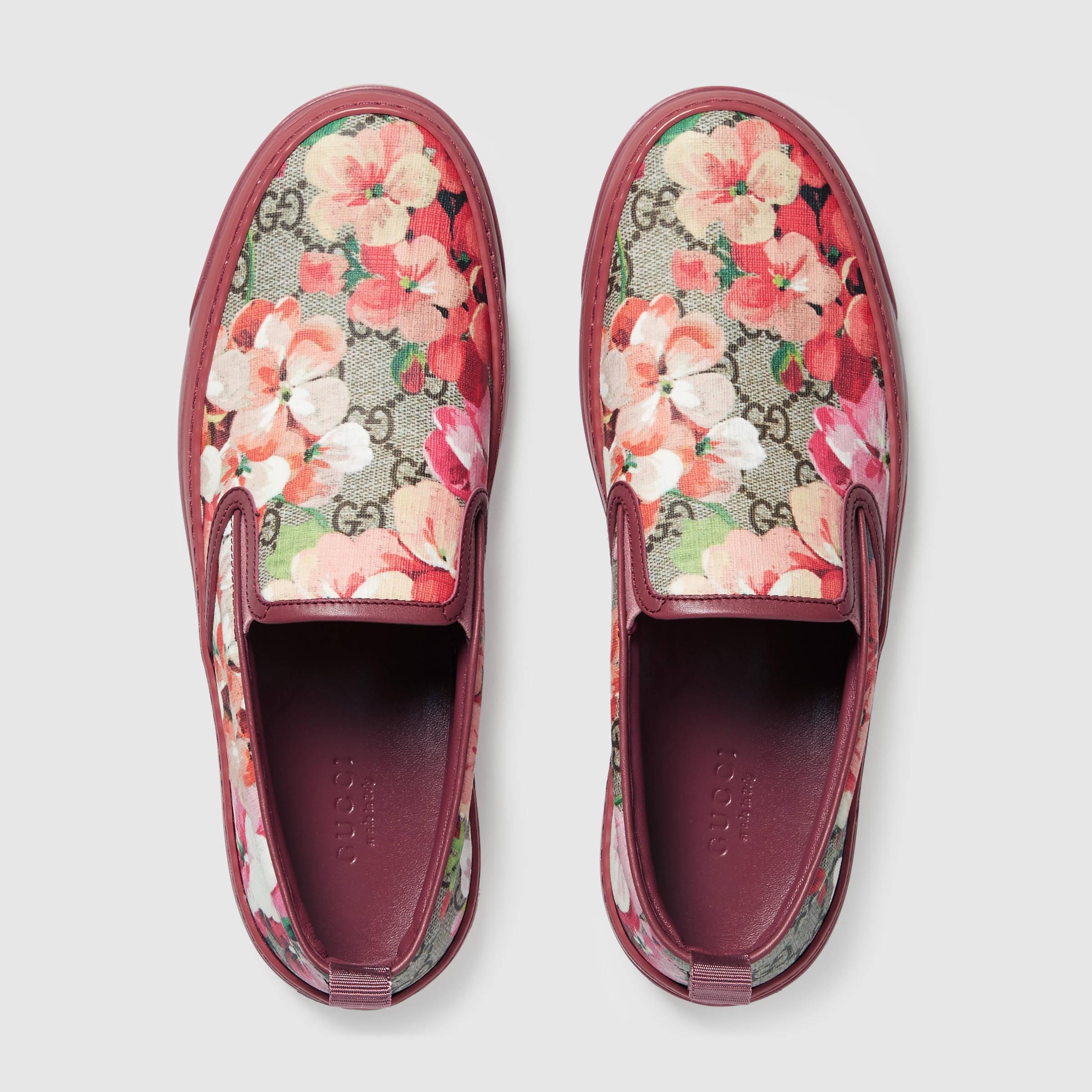 Gucci Blooms Print Slip-on Sneaker | Lyst