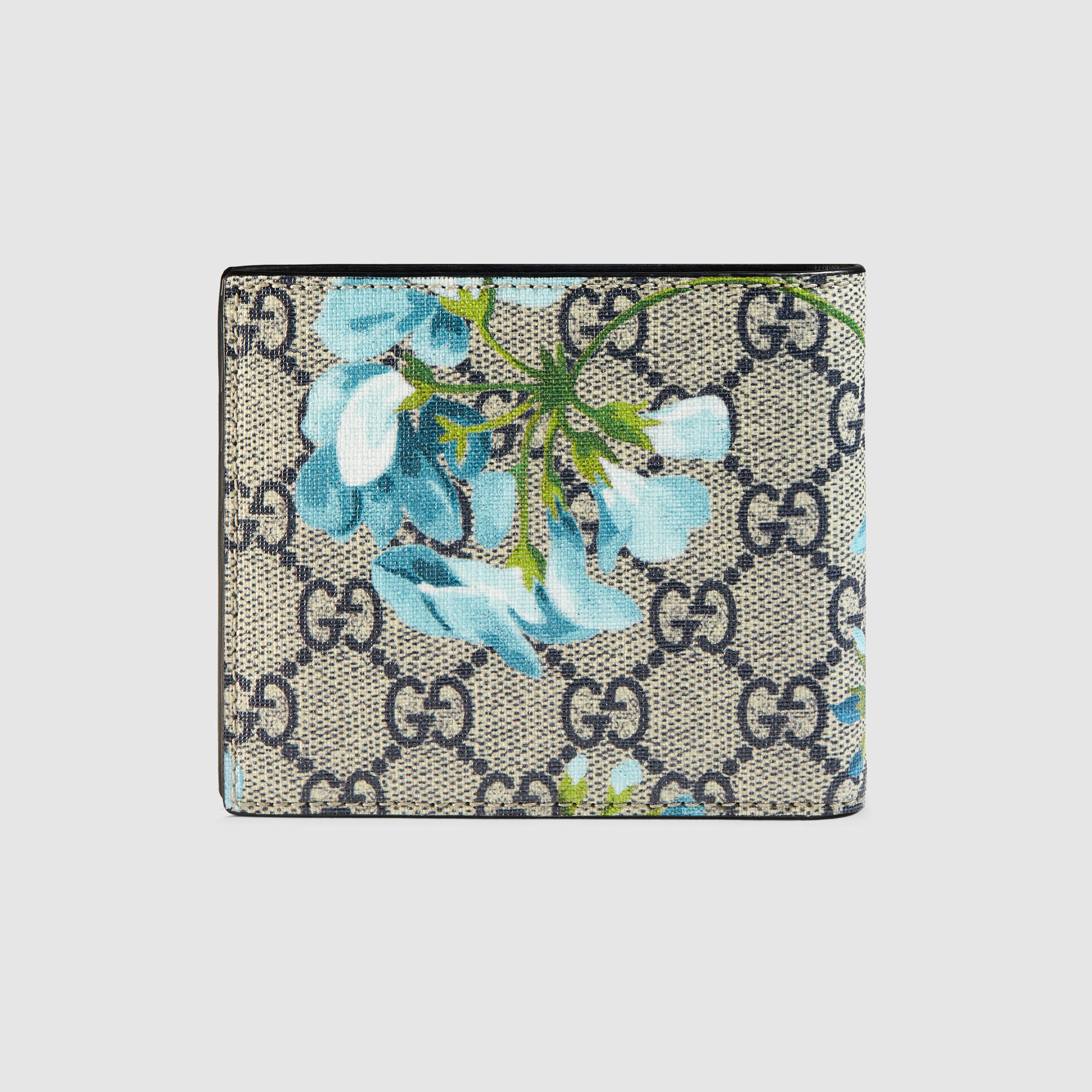 Gucci Gg Blooms Wallet in Blue for Men | Lyst