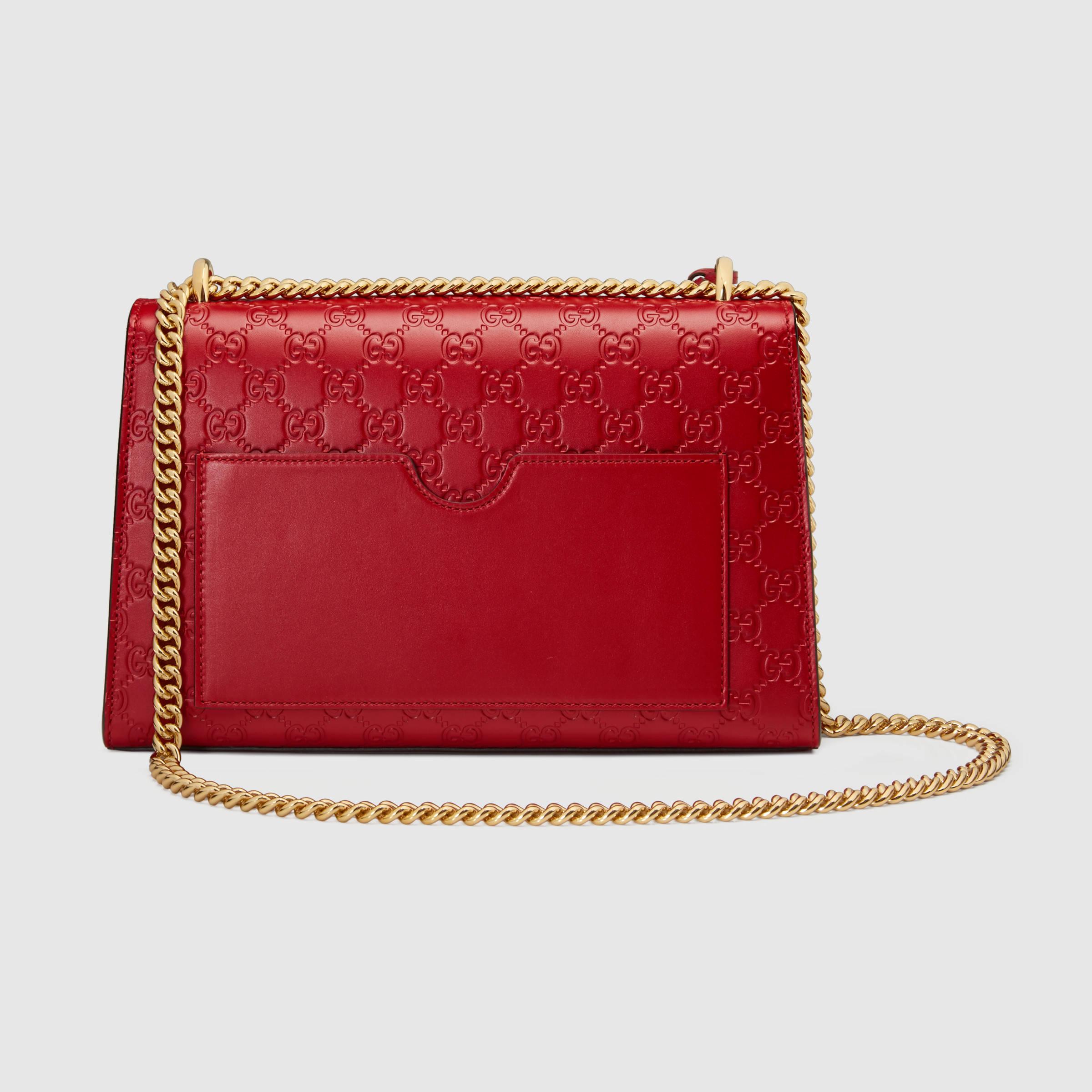 gucci padlock bag red